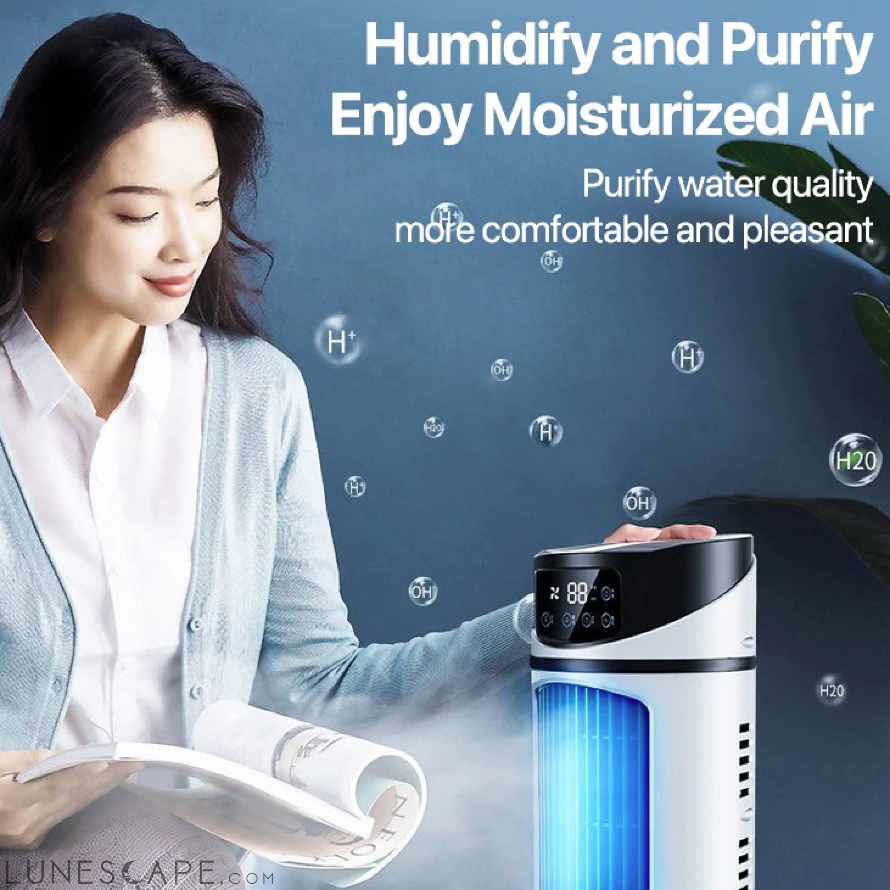 Mini Portable Water Air Cooling Fan LUNESCAPE