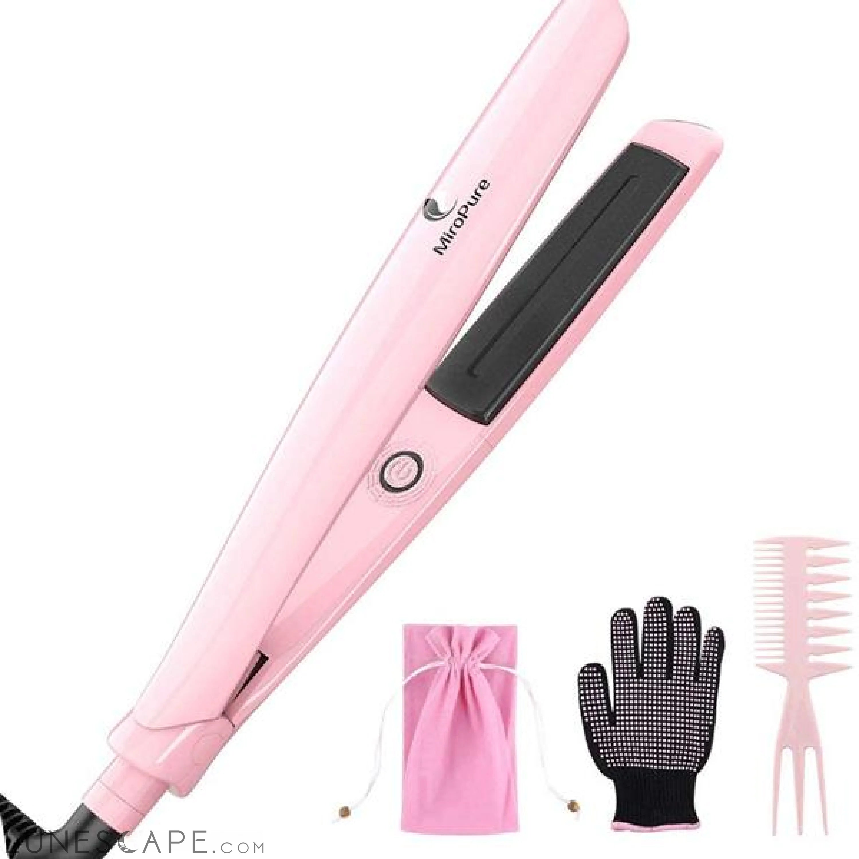 MiroPure 2-in-1 Infrared Ceramic Flat Iron Hair Straightener LUNESCAPE