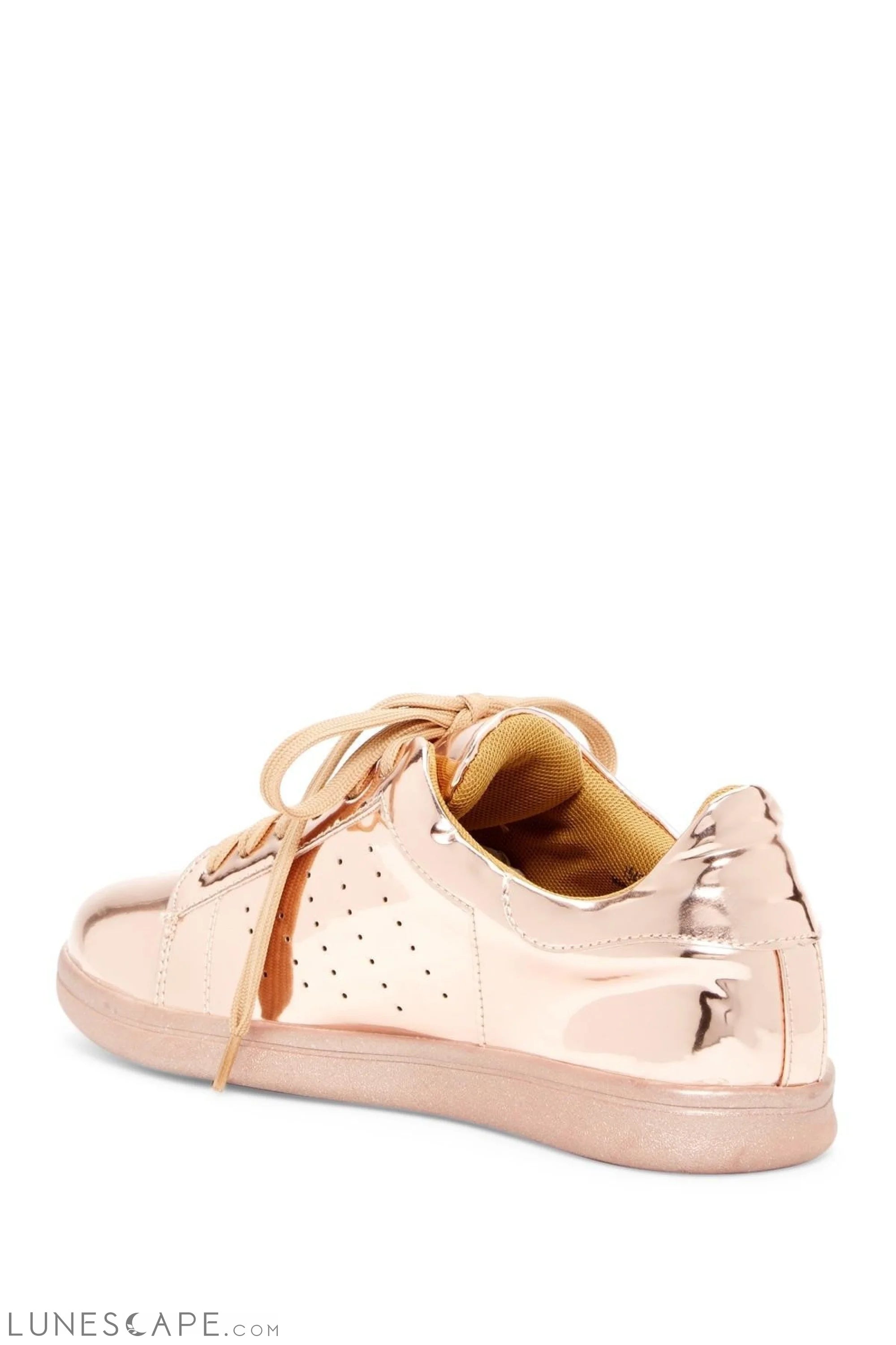 Mirrored Metallic Low-Top Sneakers LUNESCAPE