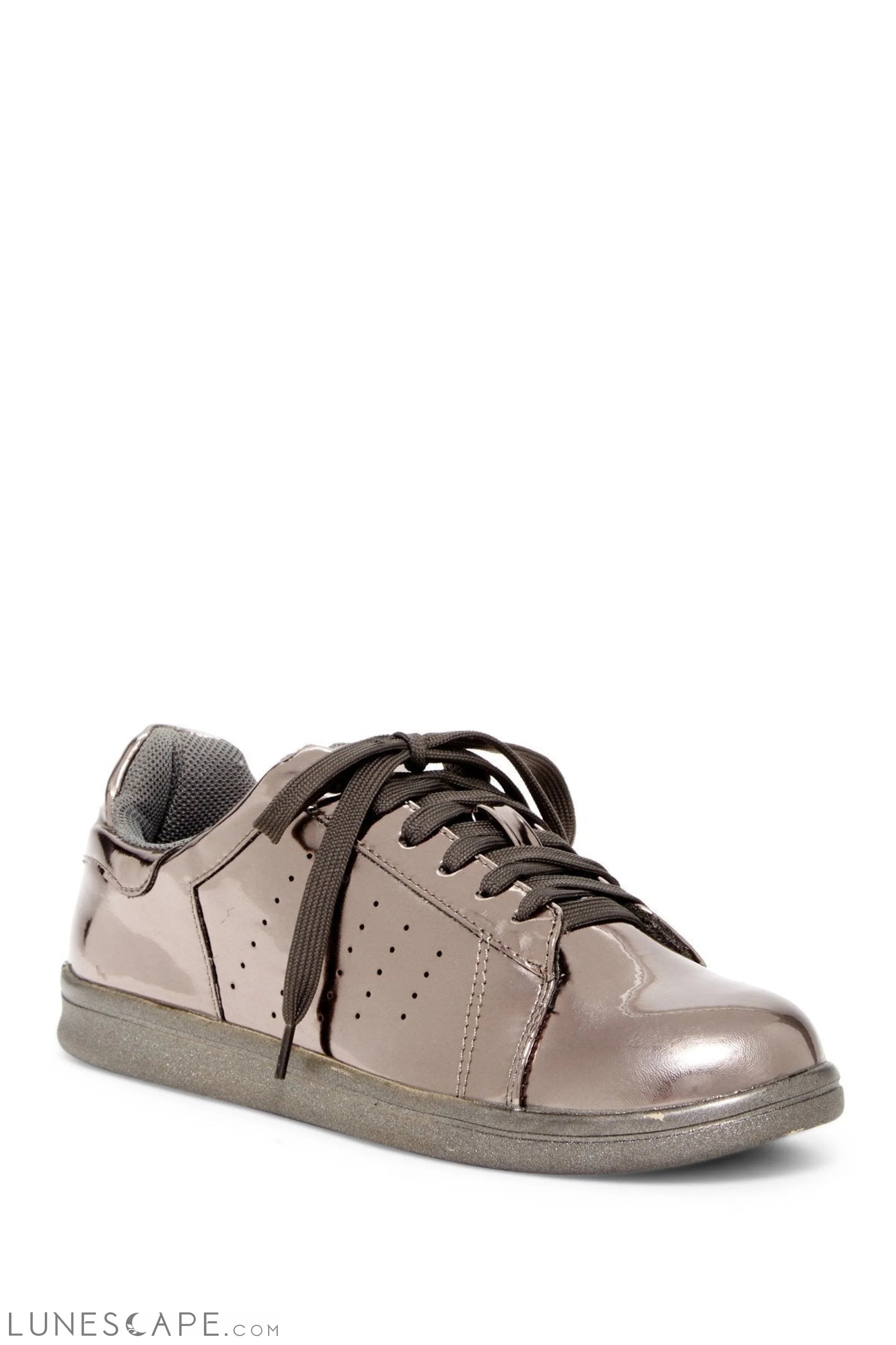Mirrored Metallic Low-Top Sneakers LUNESCAPE