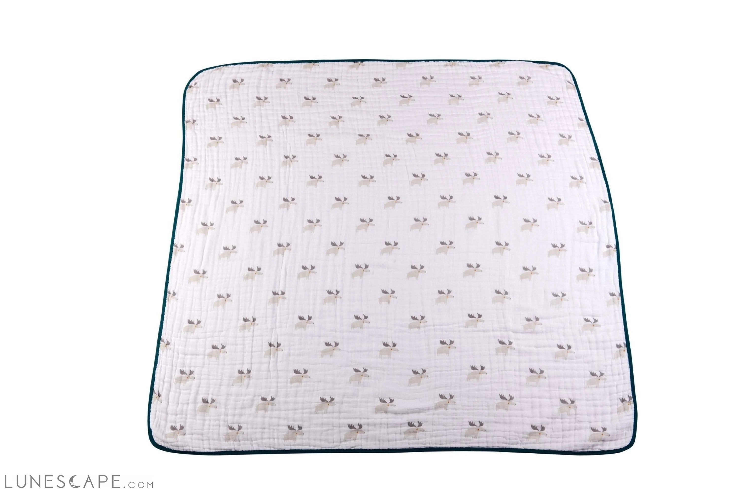 Mister Moose and Forest Arrow Cotton Muslin Newcastle Blanket LUNESCAPE