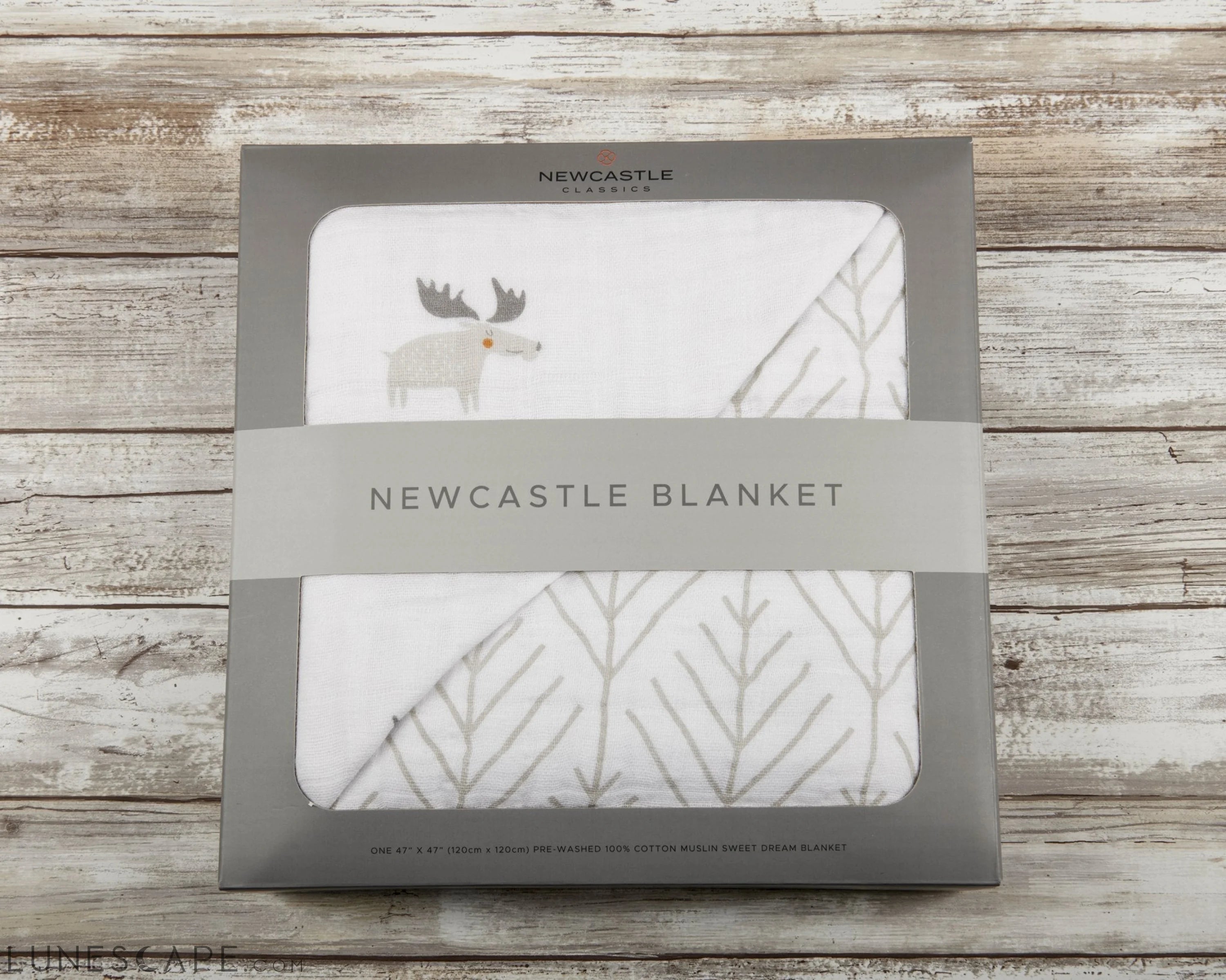 Mister Moose and Forest Arrow Cotton Muslin Newcastle Blanket LUNESCAPE