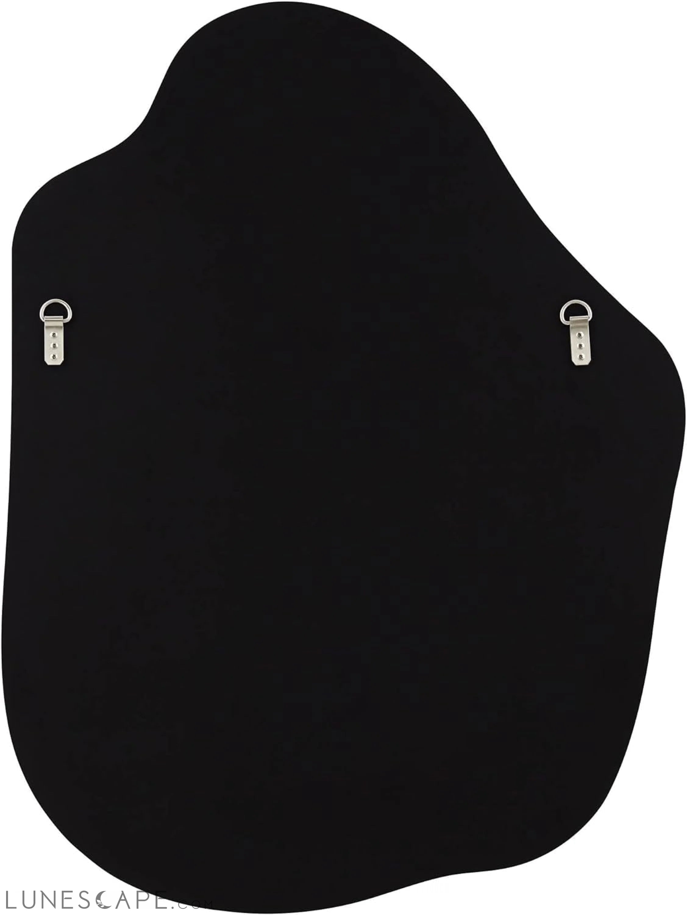 Modern Abstract Silver Frameless Wall Mirror for Bedroom, Living Room, LUNESCAPE