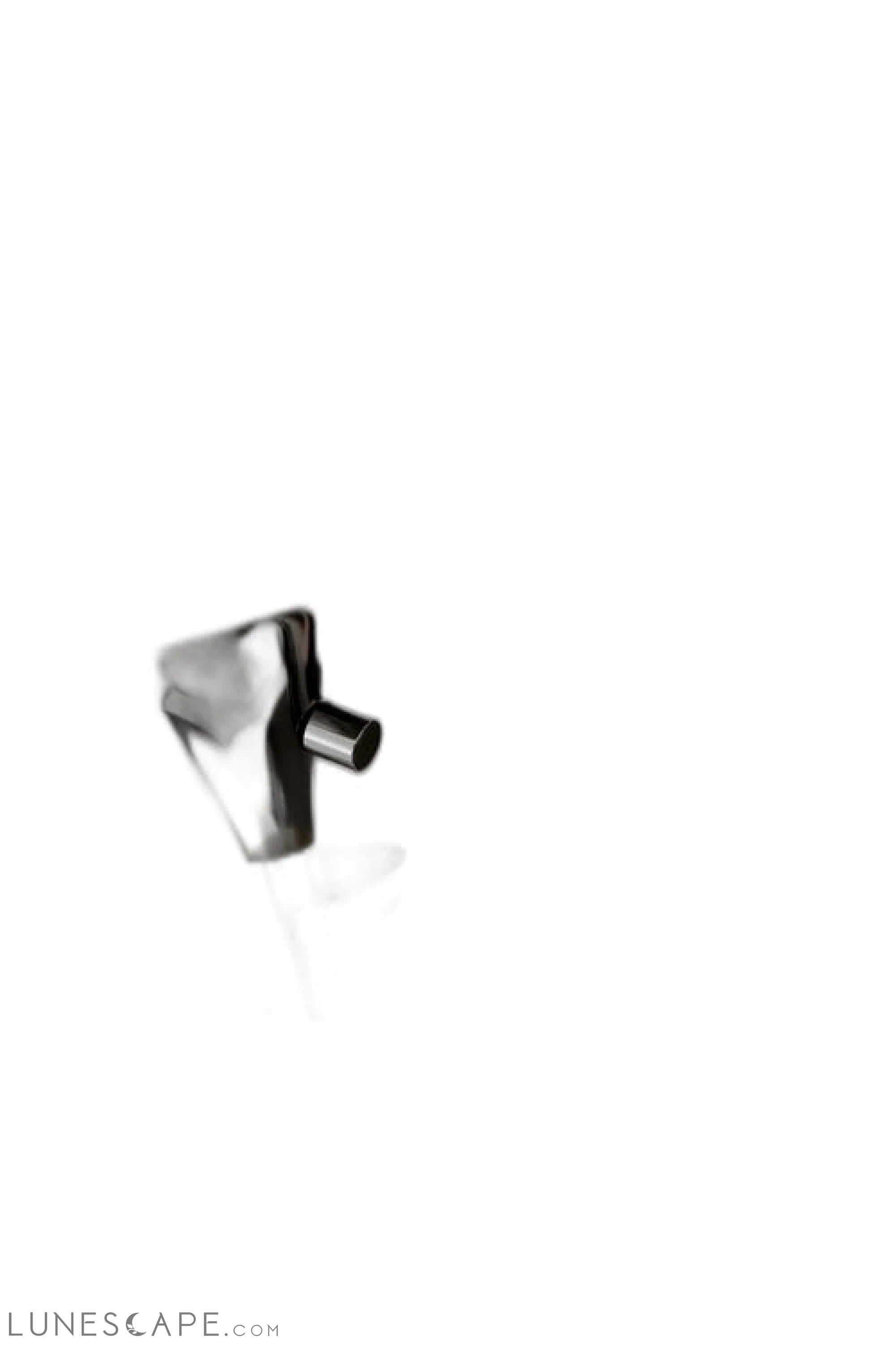 Modern Black Nickel Thick Pole Torchiere Floor Lamp LUNESCAPE