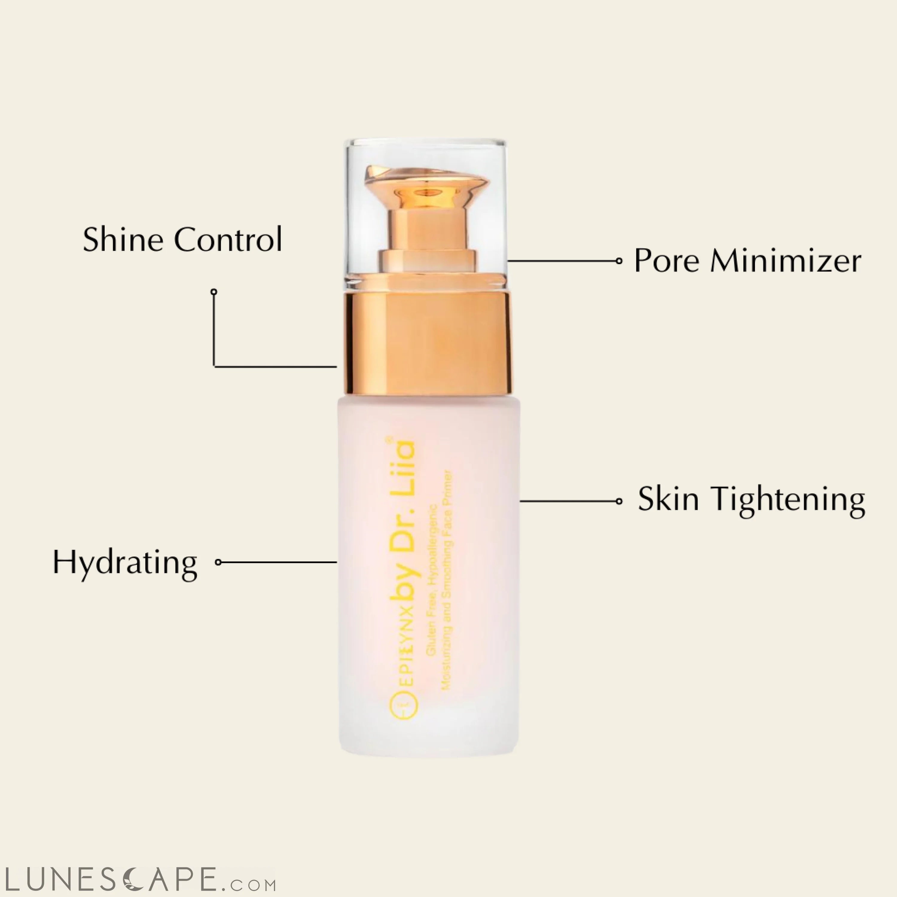 Moisturizing and Smoothing Face Primer LUNESCAPE