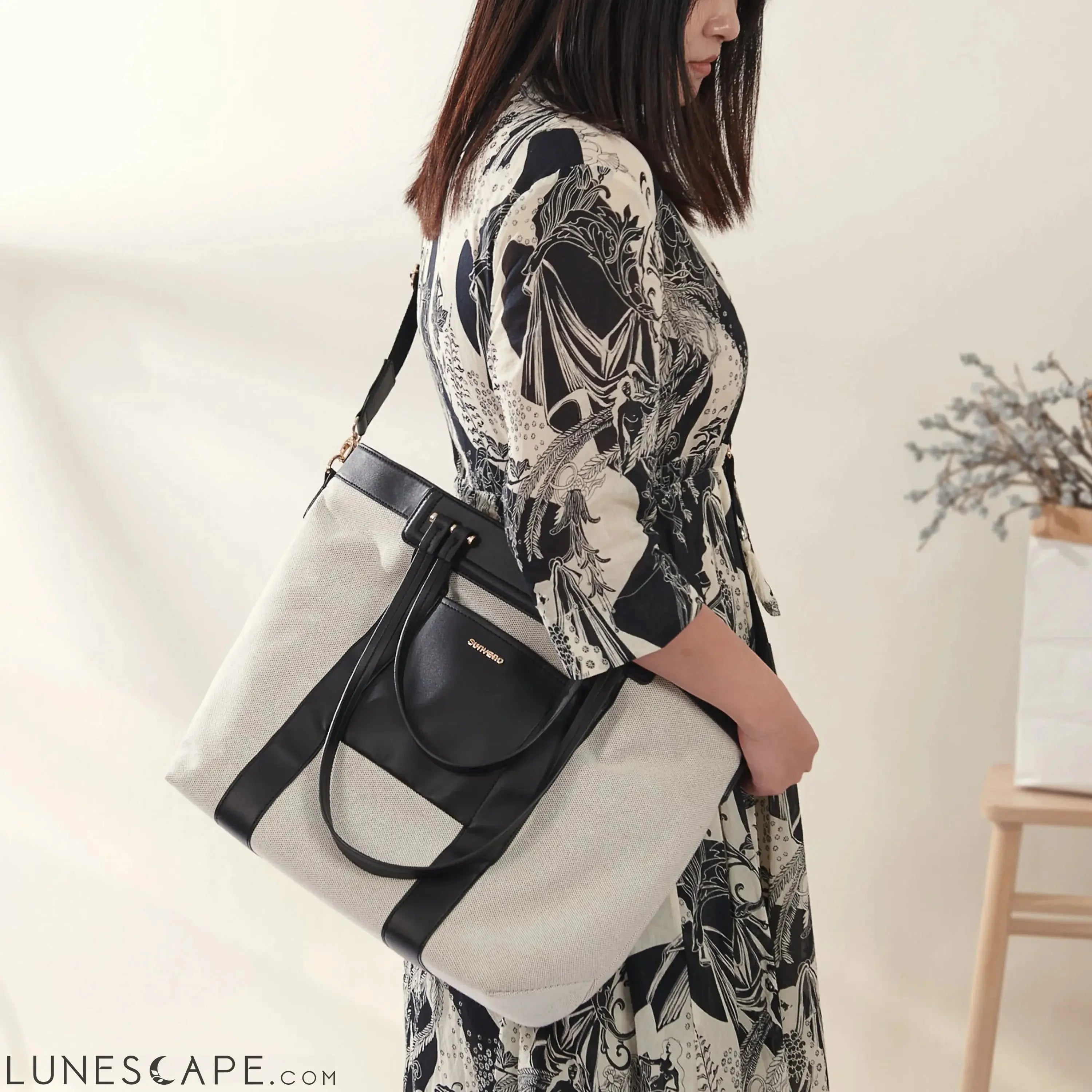 Mommy Canvas Diaper Handbag LUNESCAPE
