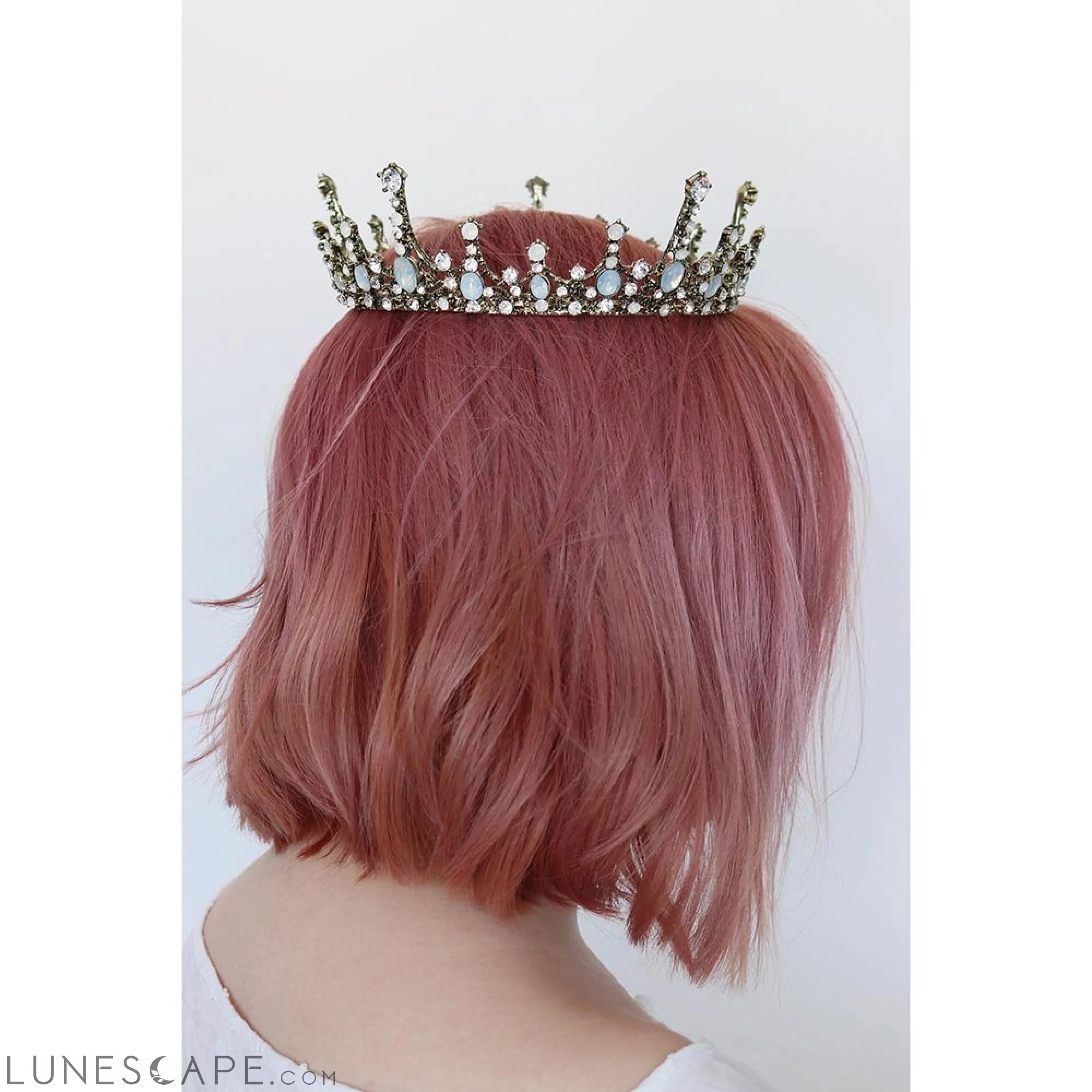 Moonlight Ice Queen Royalty Crown Tiara Opal LUNESCAPE