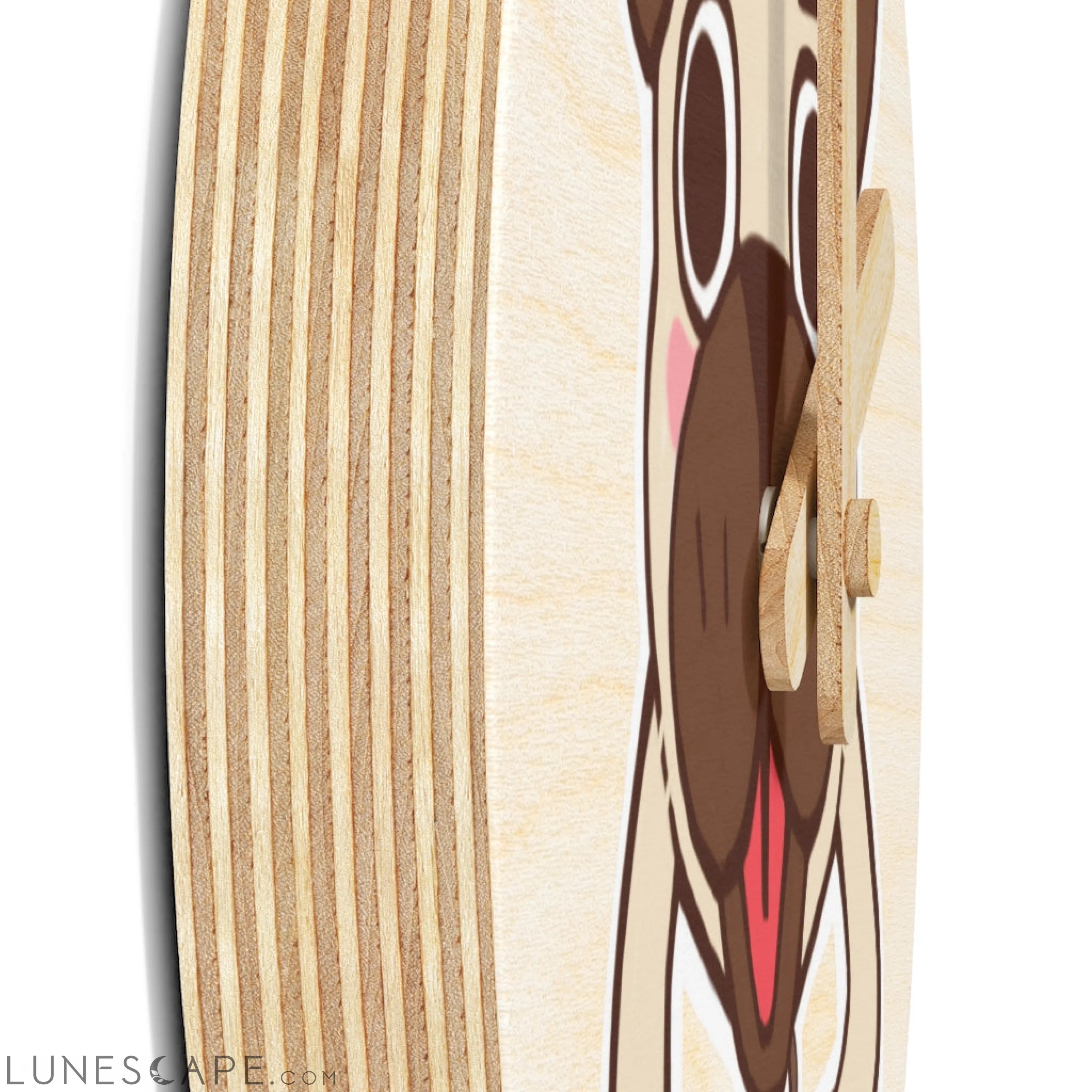 More Pug Coffee Please Wooden Wall Clock LUNESCAPE