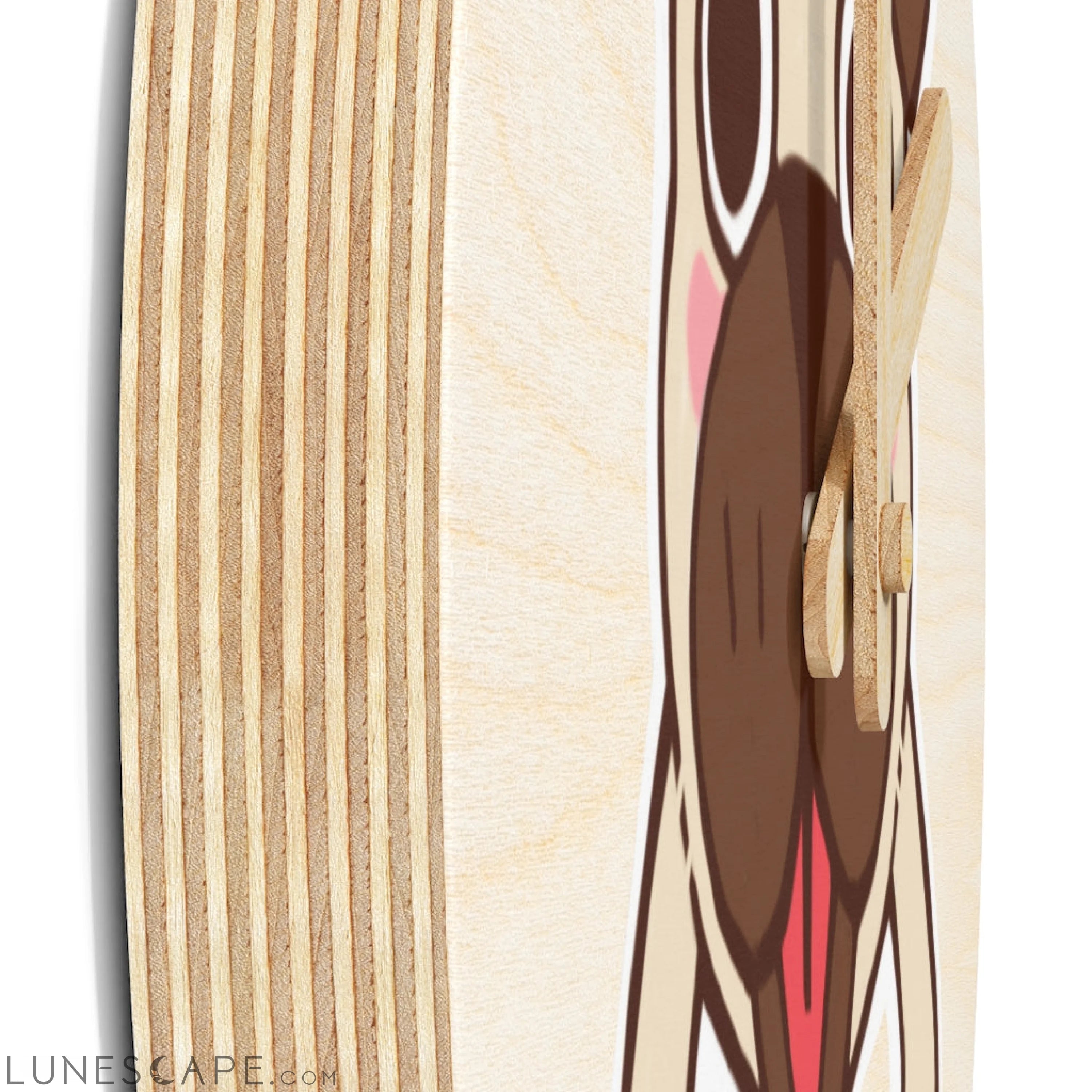 More Pug Coffee Please Wooden Wall Clock LUNESCAPE