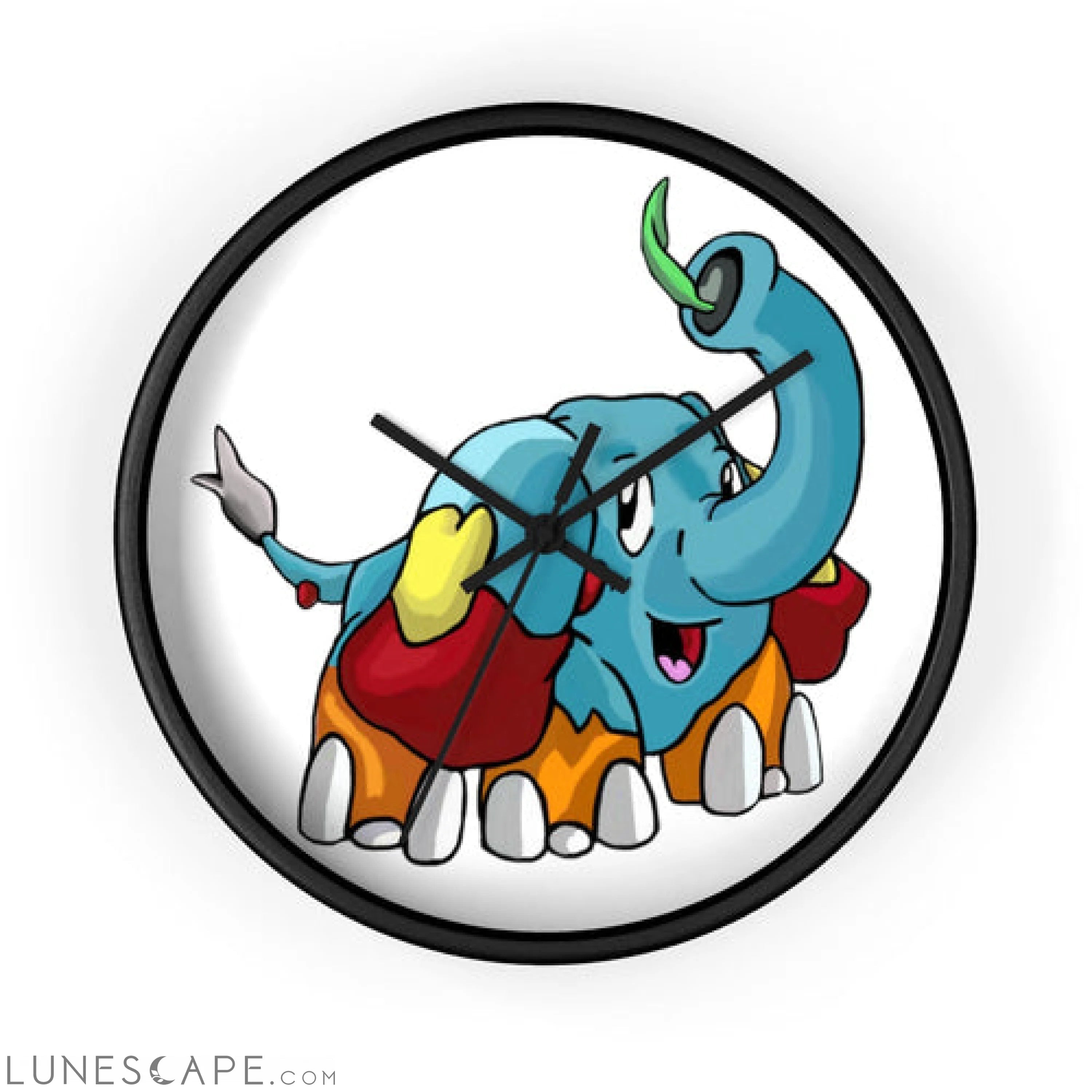 Mudphant Wall clock LUNESCAPE