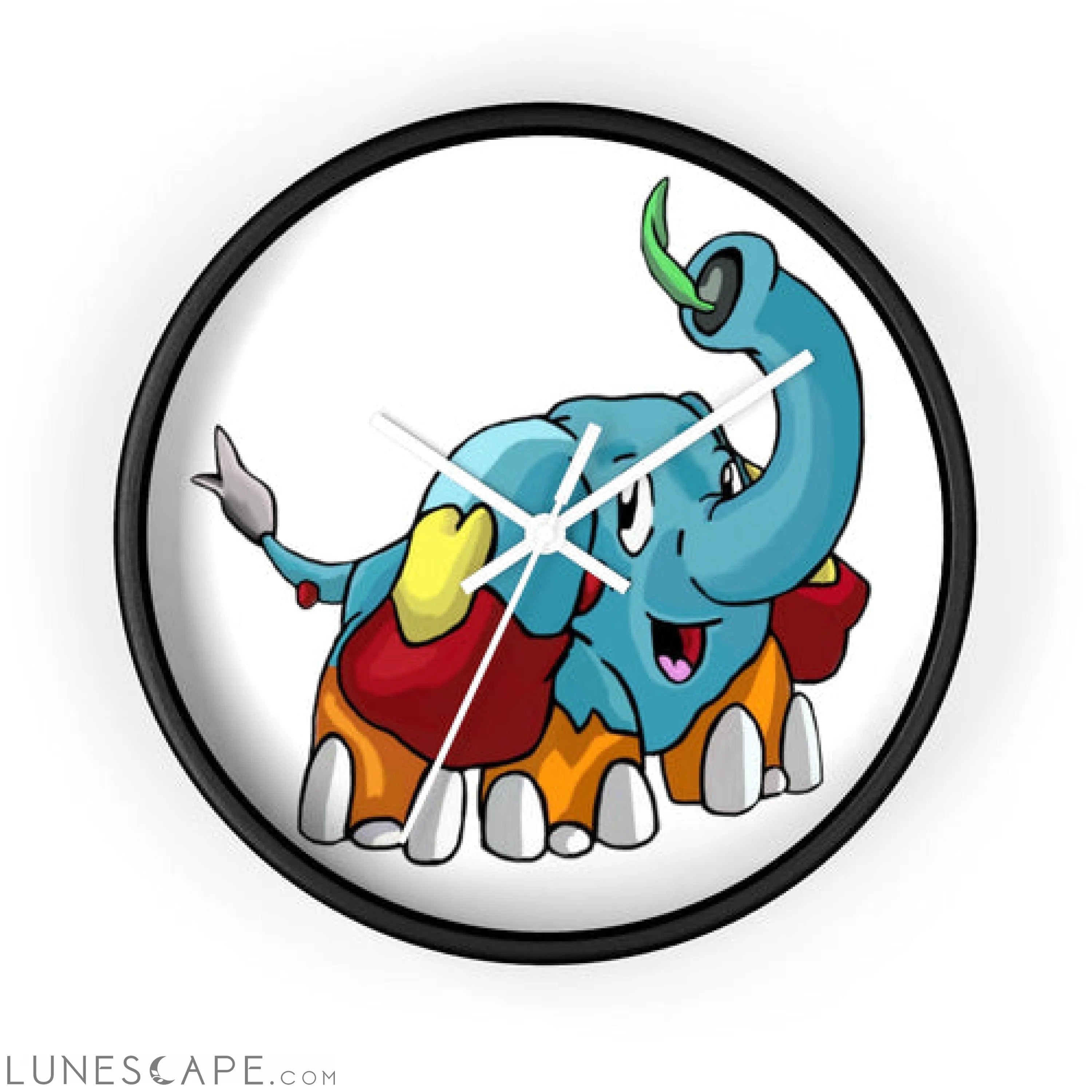 Mudphant Wall clock LUNESCAPE