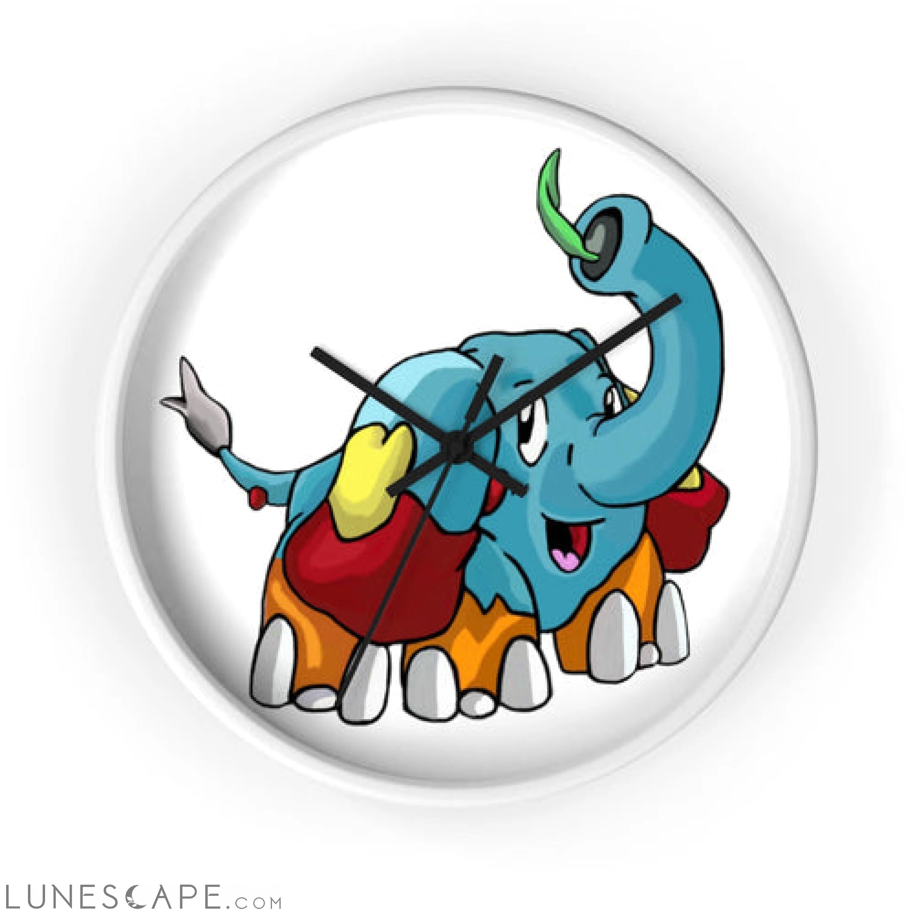Mudphant Wall clock LUNESCAPE