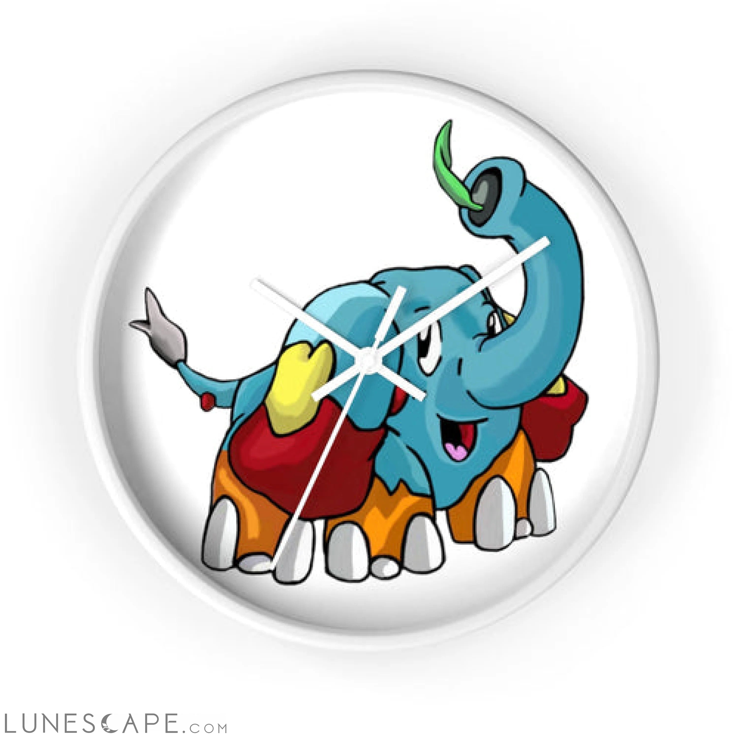 Mudphant Wall clock LUNESCAPE