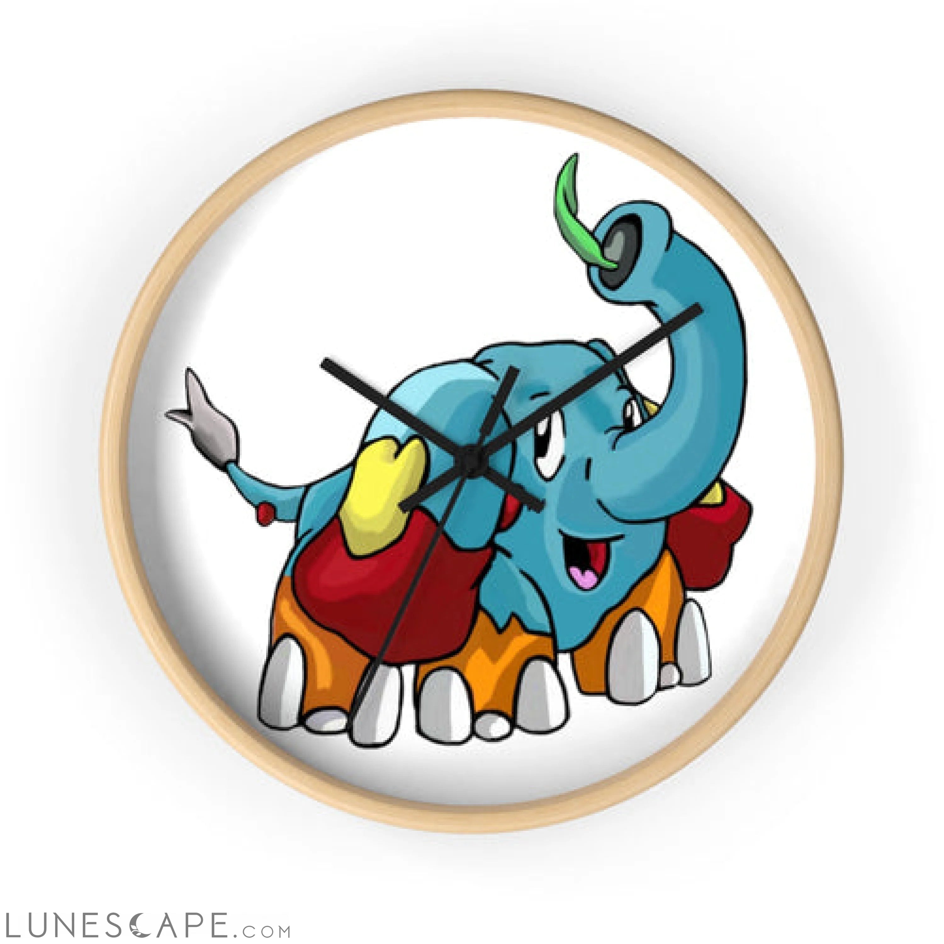 Mudphant Wall clock LUNESCAPE