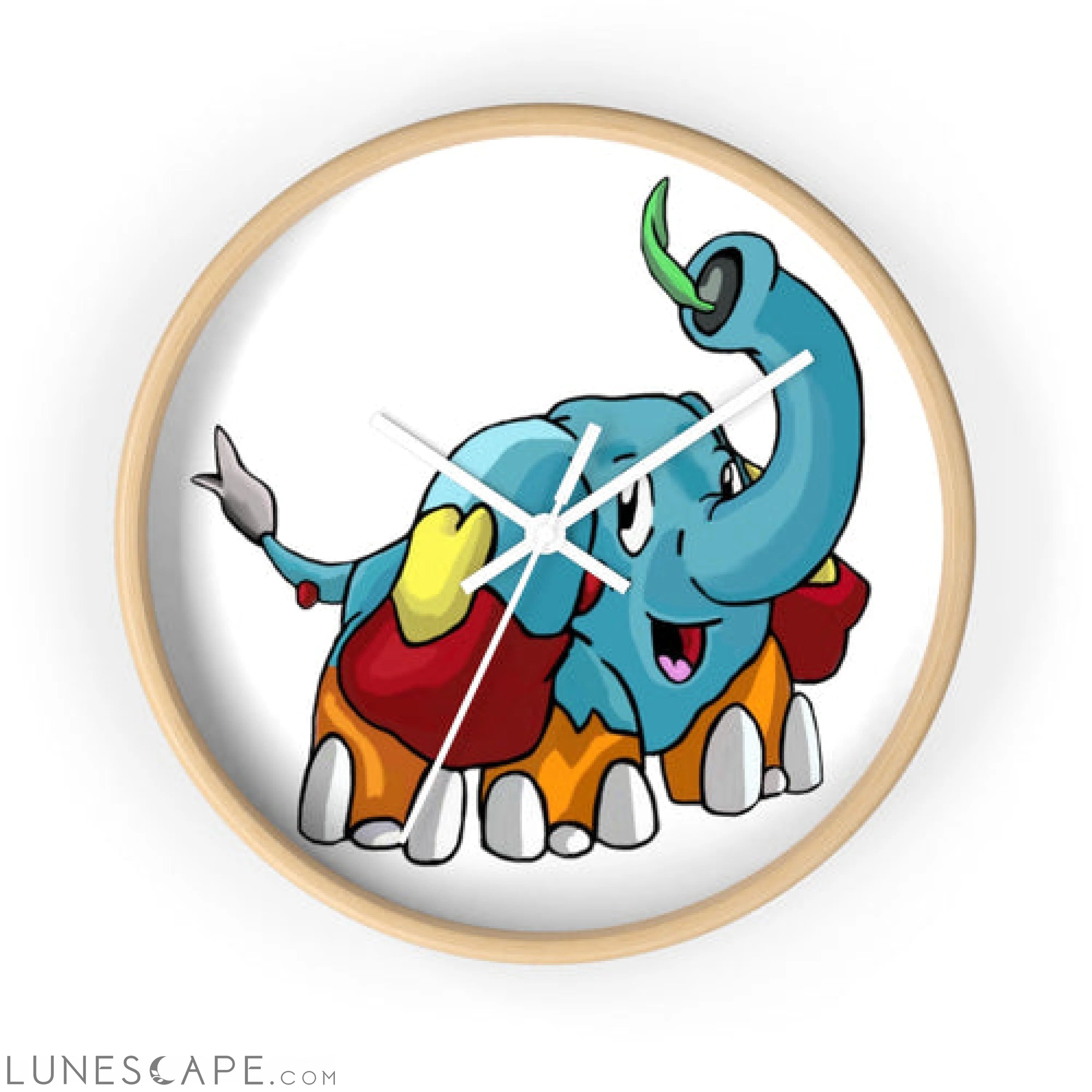 Mudphant Wall clock LUNESCAPE