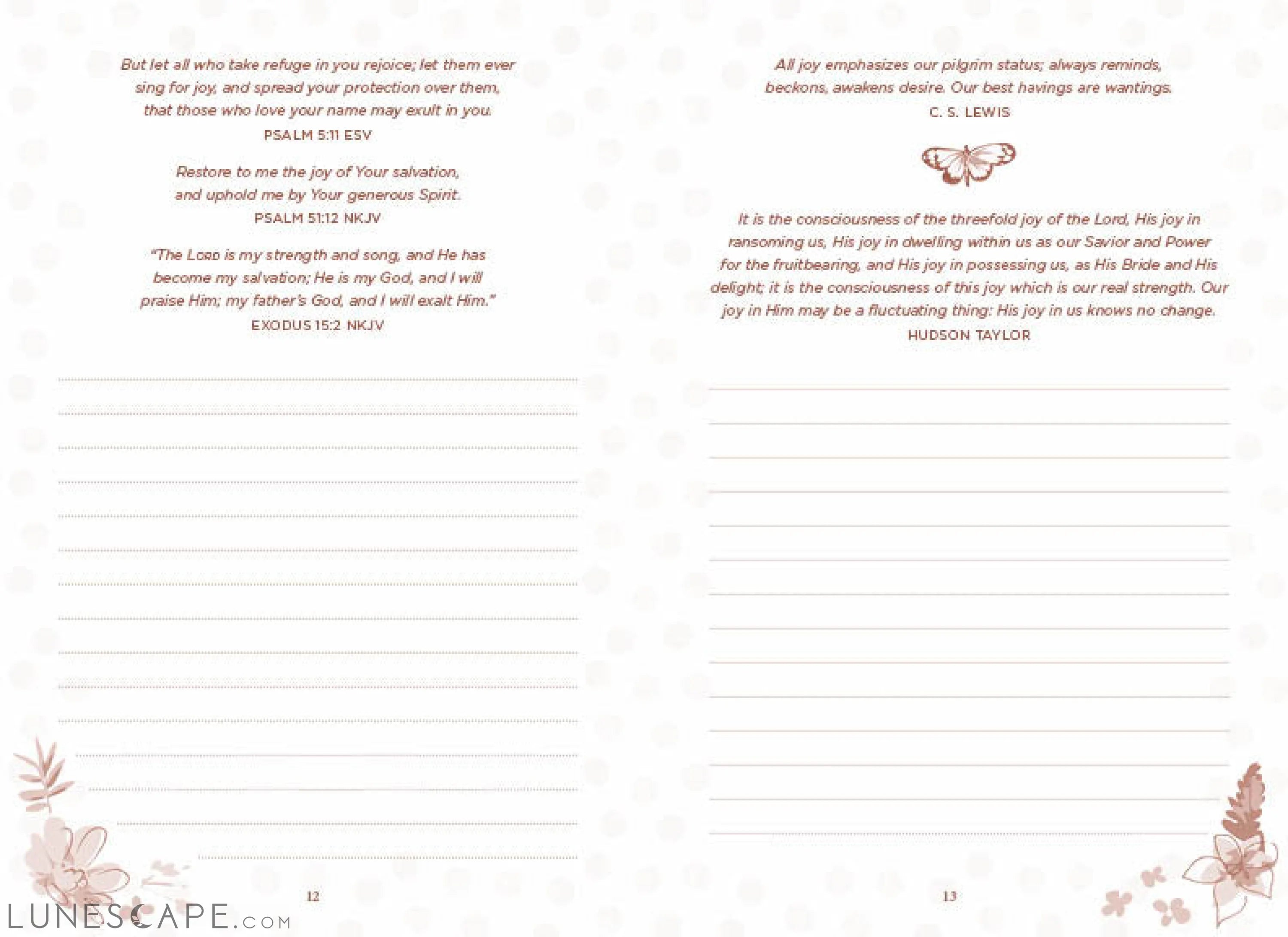 My Prayer Journal: Joyful Blessings for Women LUNESCAPE