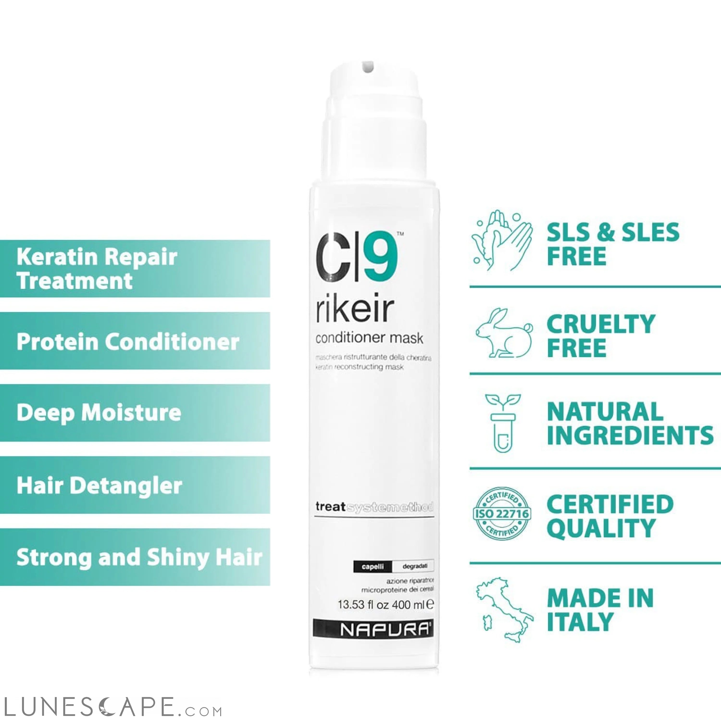 NAPURA C9 (6.76 fl oz) Professional Deep Conditioning Hair Mask LUNESCAPE