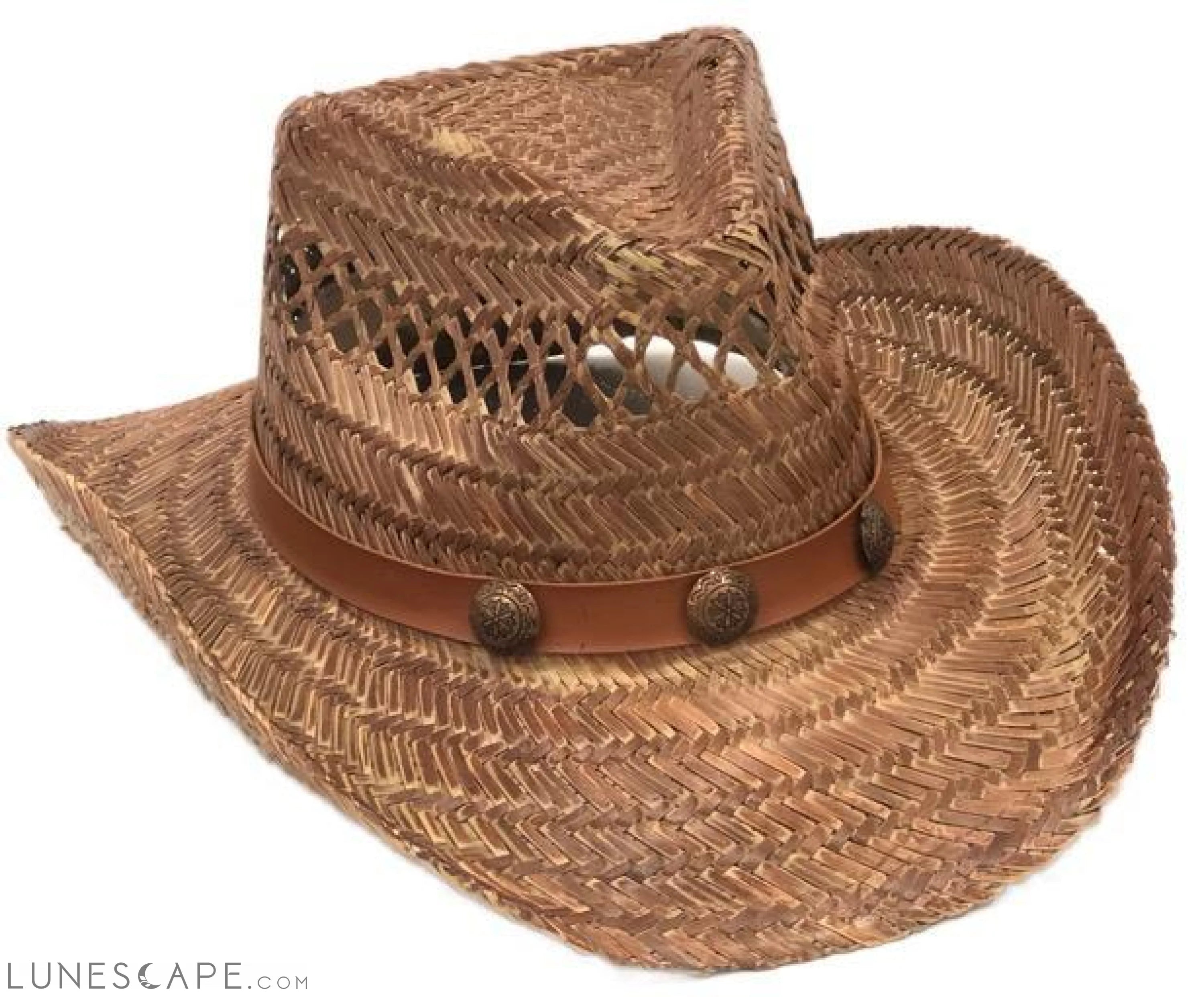 Natural Stain Cowboy Hat LUNESCAPE