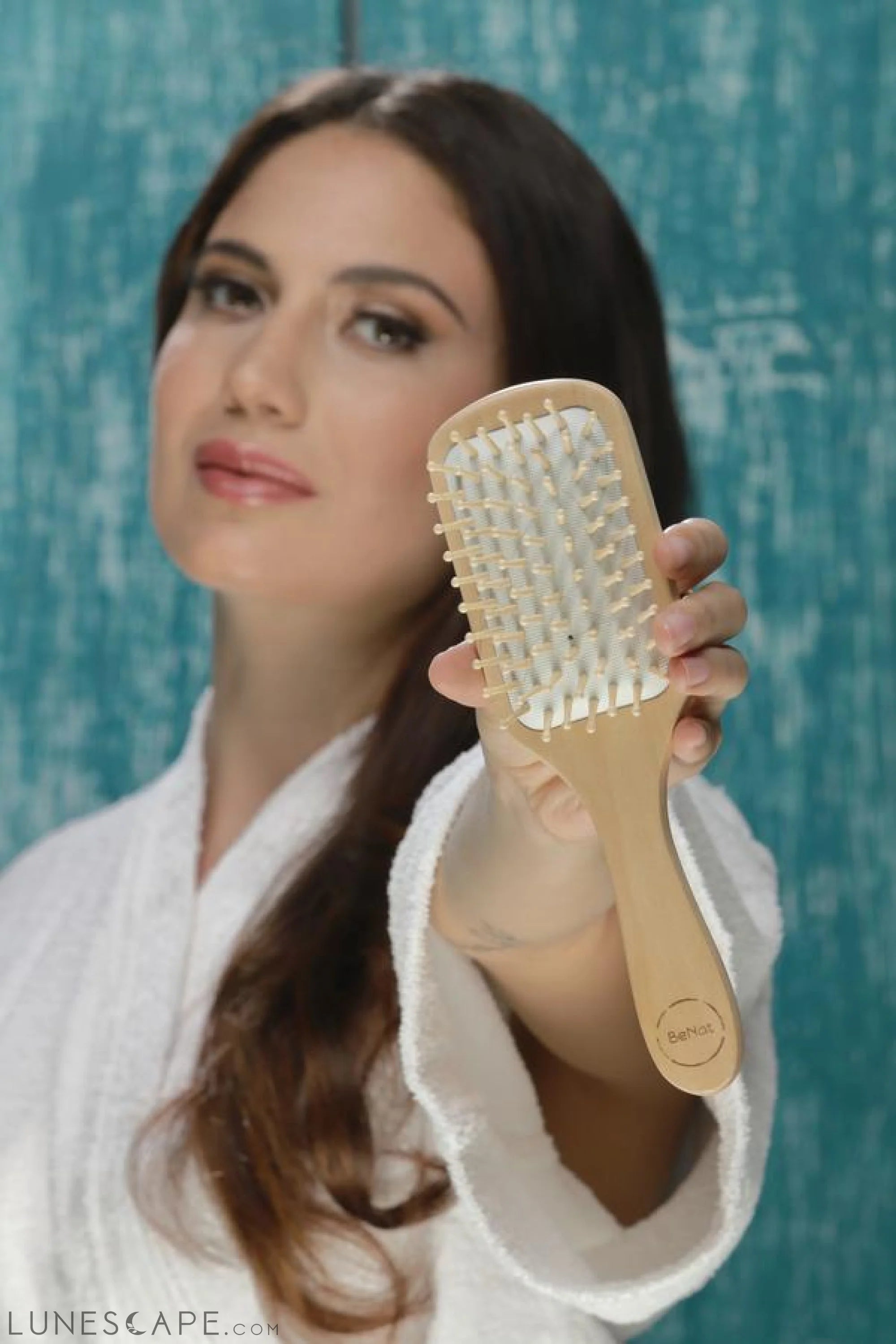 Natural Wooden Detangling Hair Brush LUNESCAPE