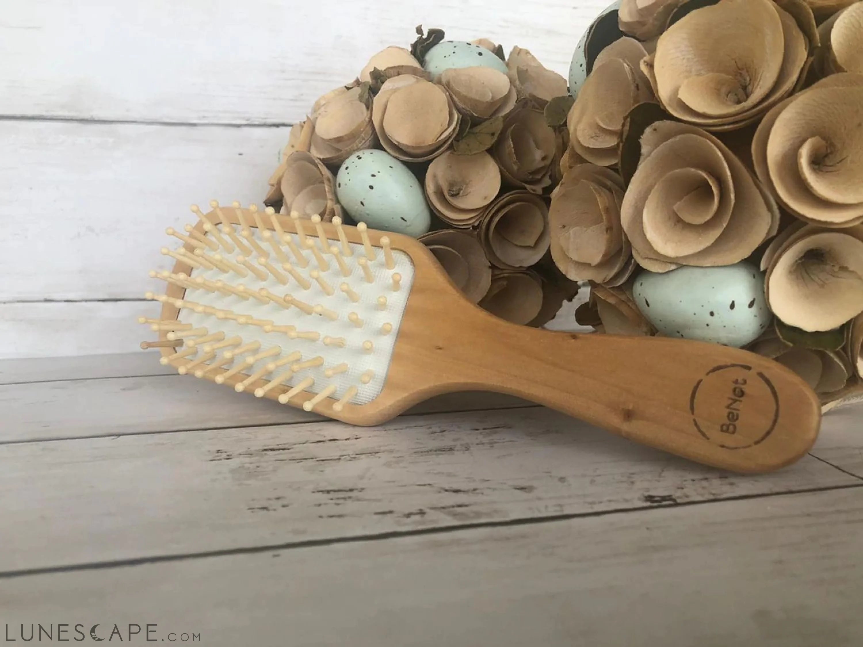 Natural Wooden Detangling Hair Brush LUNESCAPE