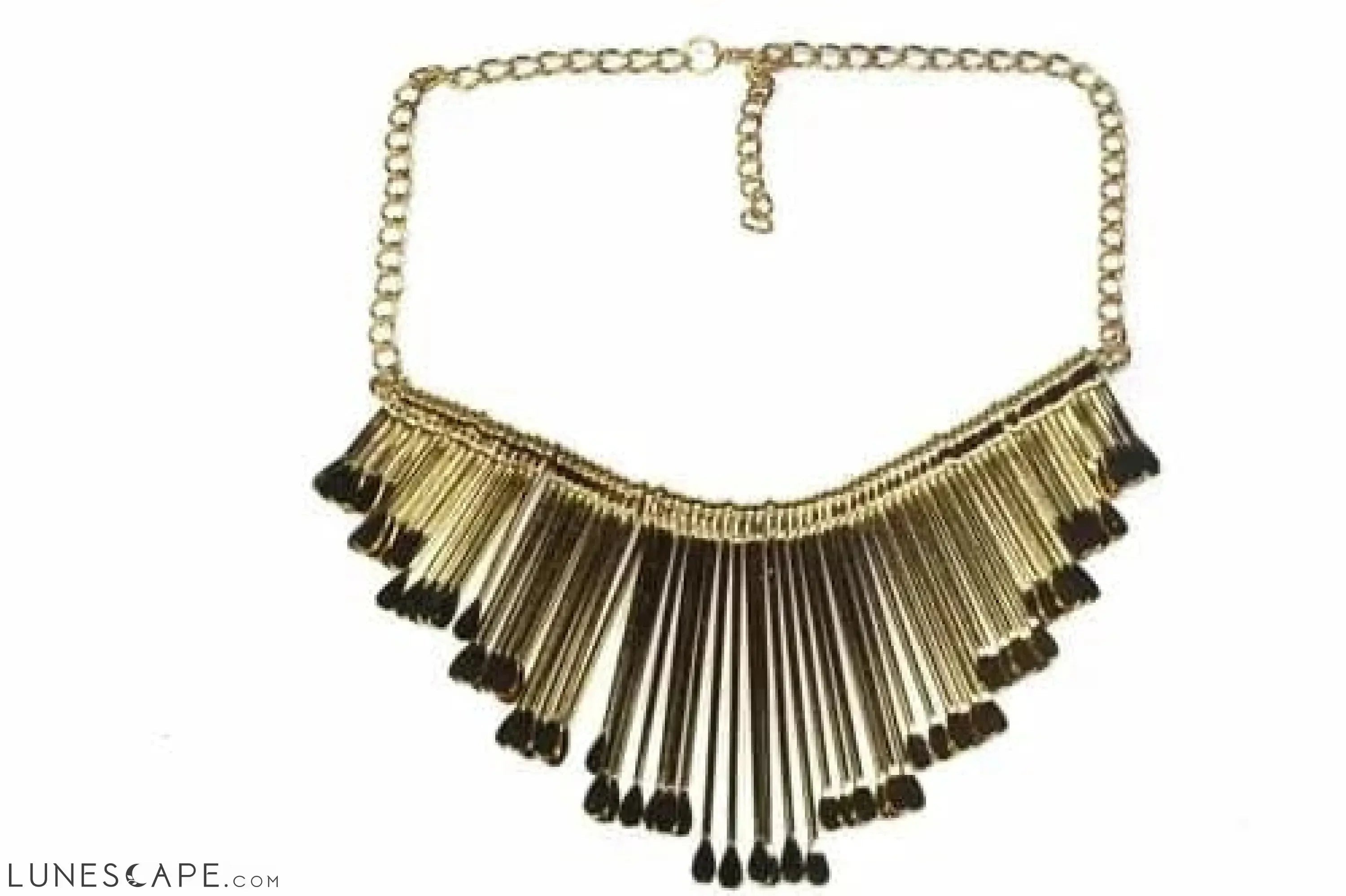 Needle Necklace - Gold LUNESCAPE