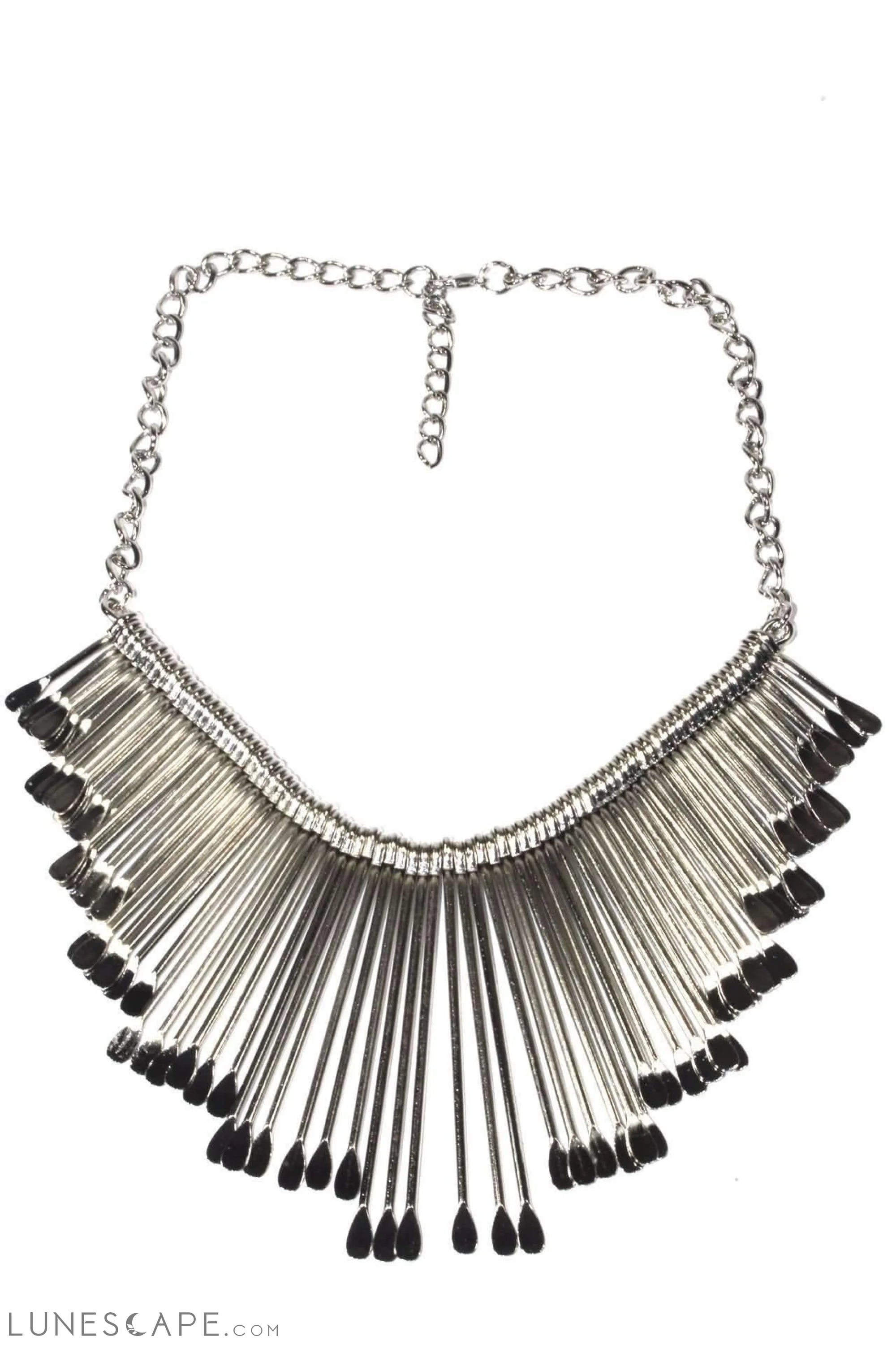 Needle Necklace - Tungsten LUNESCAPE