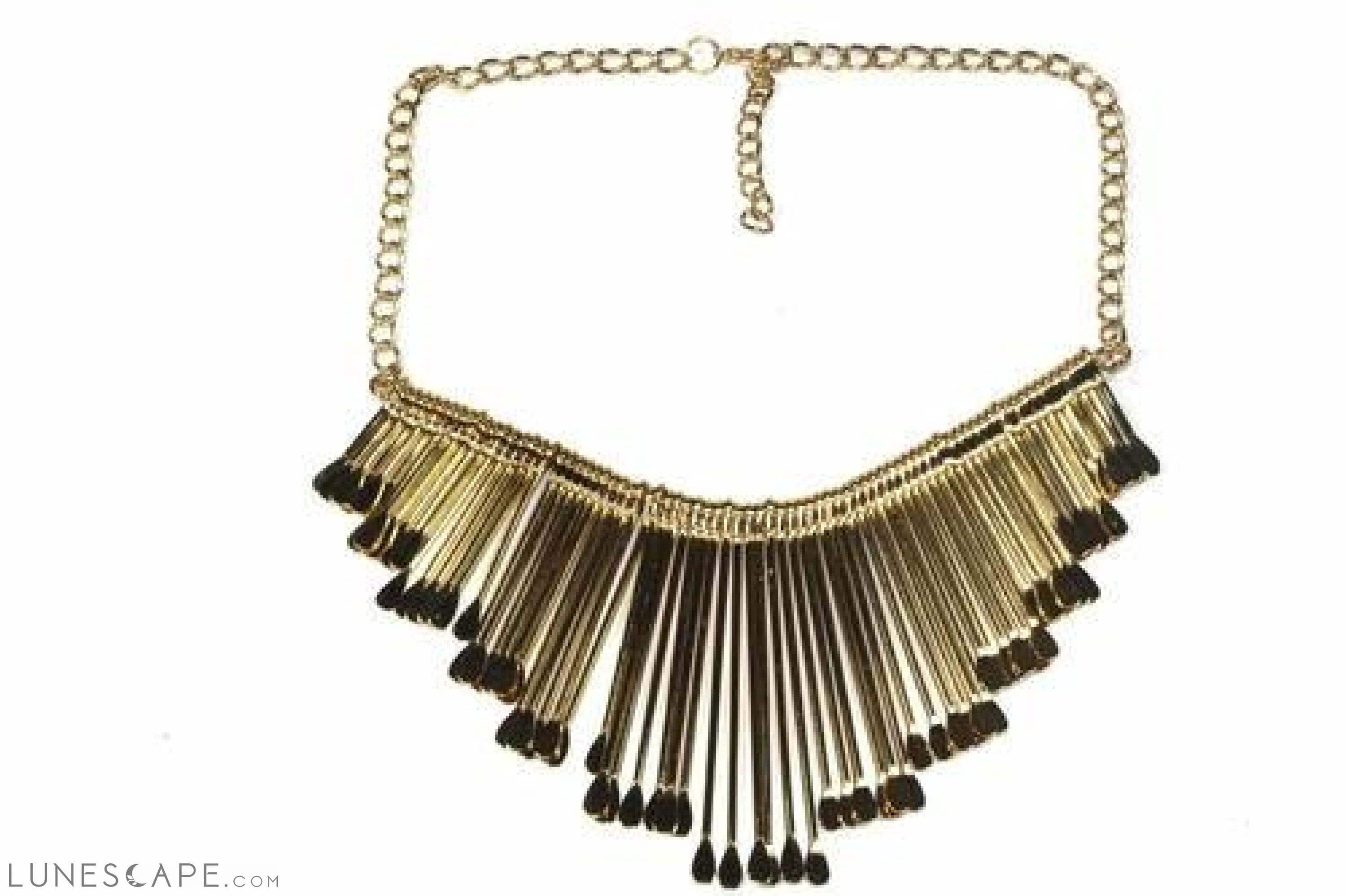 Needle Necklace - Tungsten LUNESCAPE