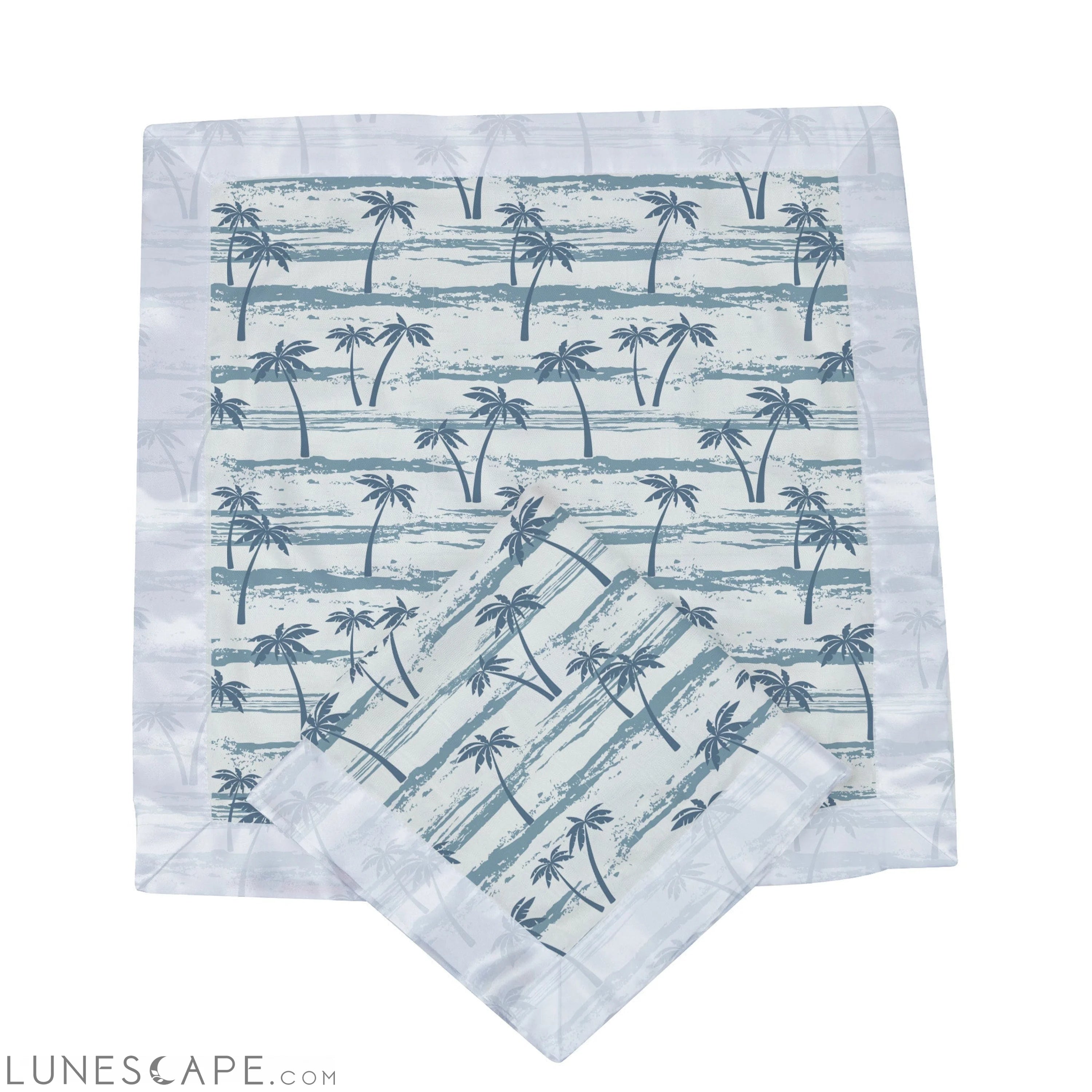 Ocean Palm Trees Bamboo Newcastle Blankie LUNESCAPE