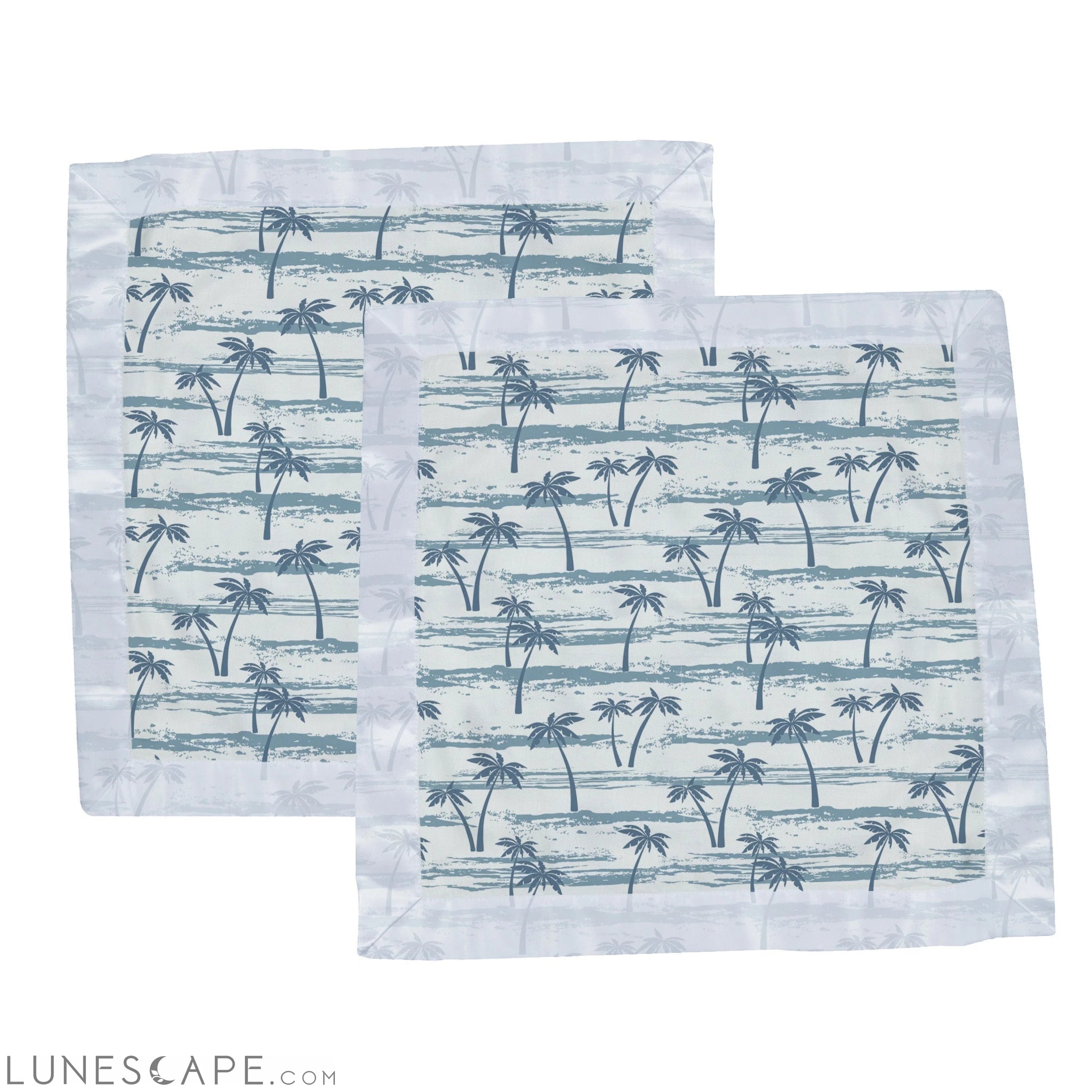 Ocean Palm Trees Bamboo Newcastle Blankie LUNESCAPE