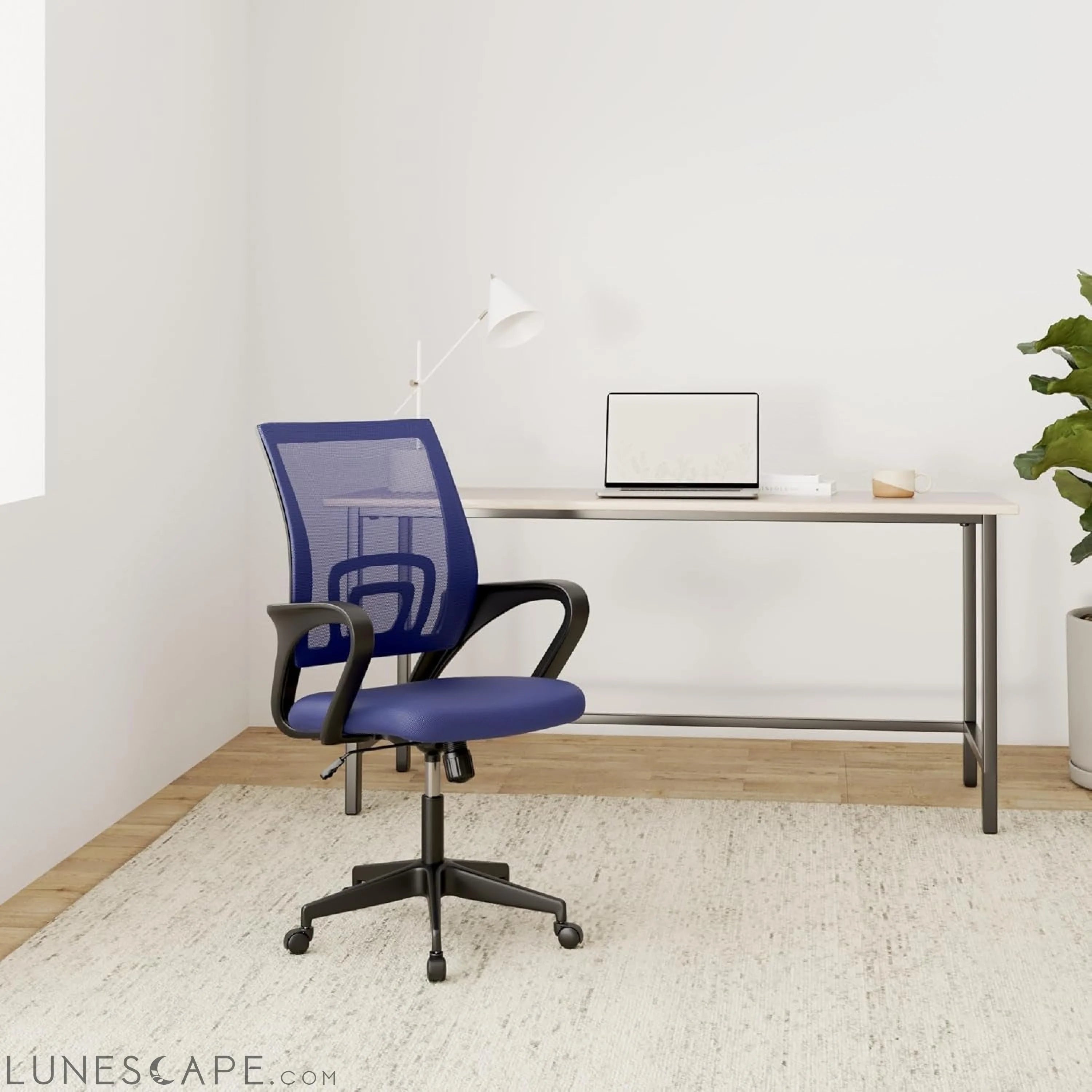 Office Chair Desk Chair Mesh Computer Chair with Lumbar Support Modern LUNESCAPE