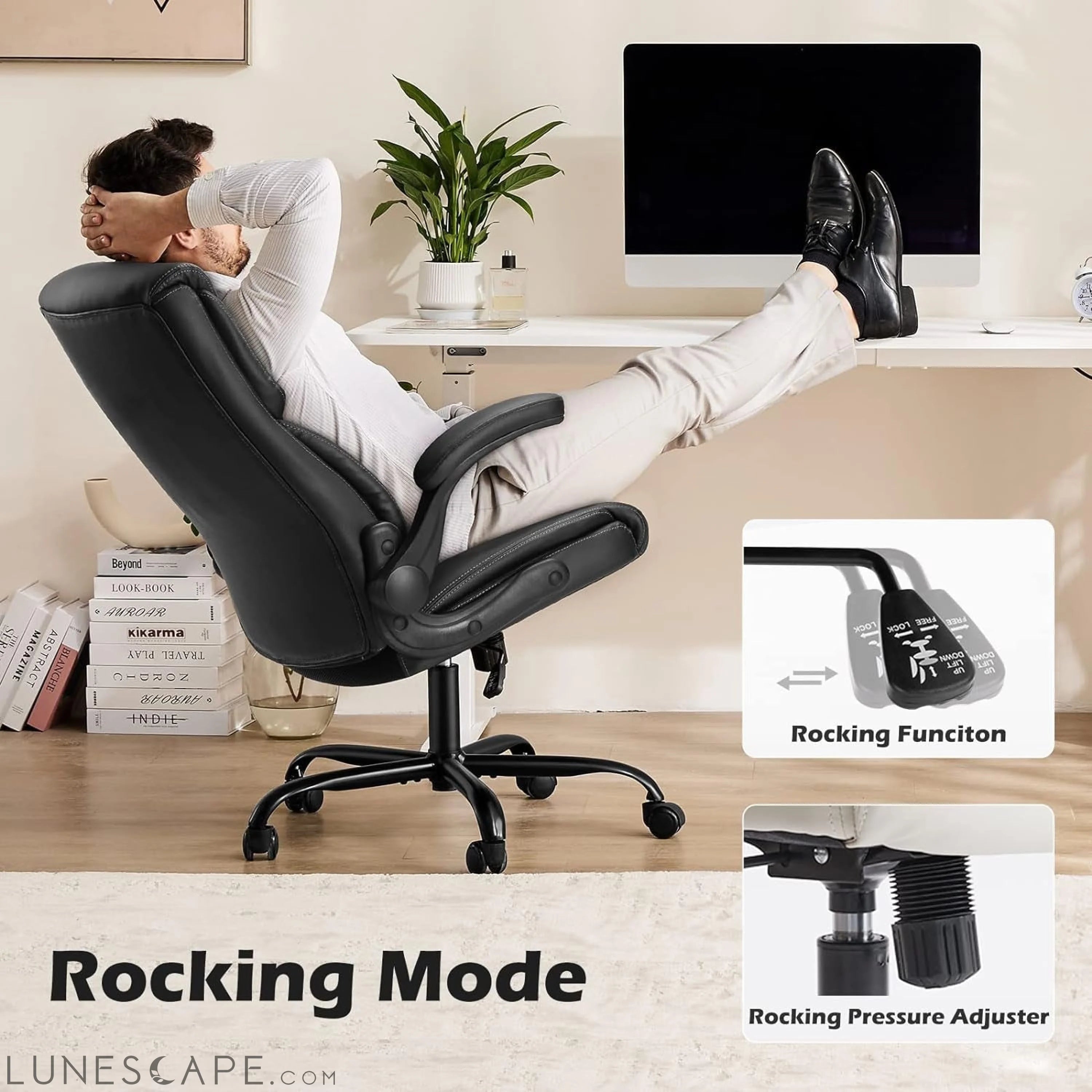 Office Chair - Ergonomic Executive Computer Desk Chairs with LUNESCAPE