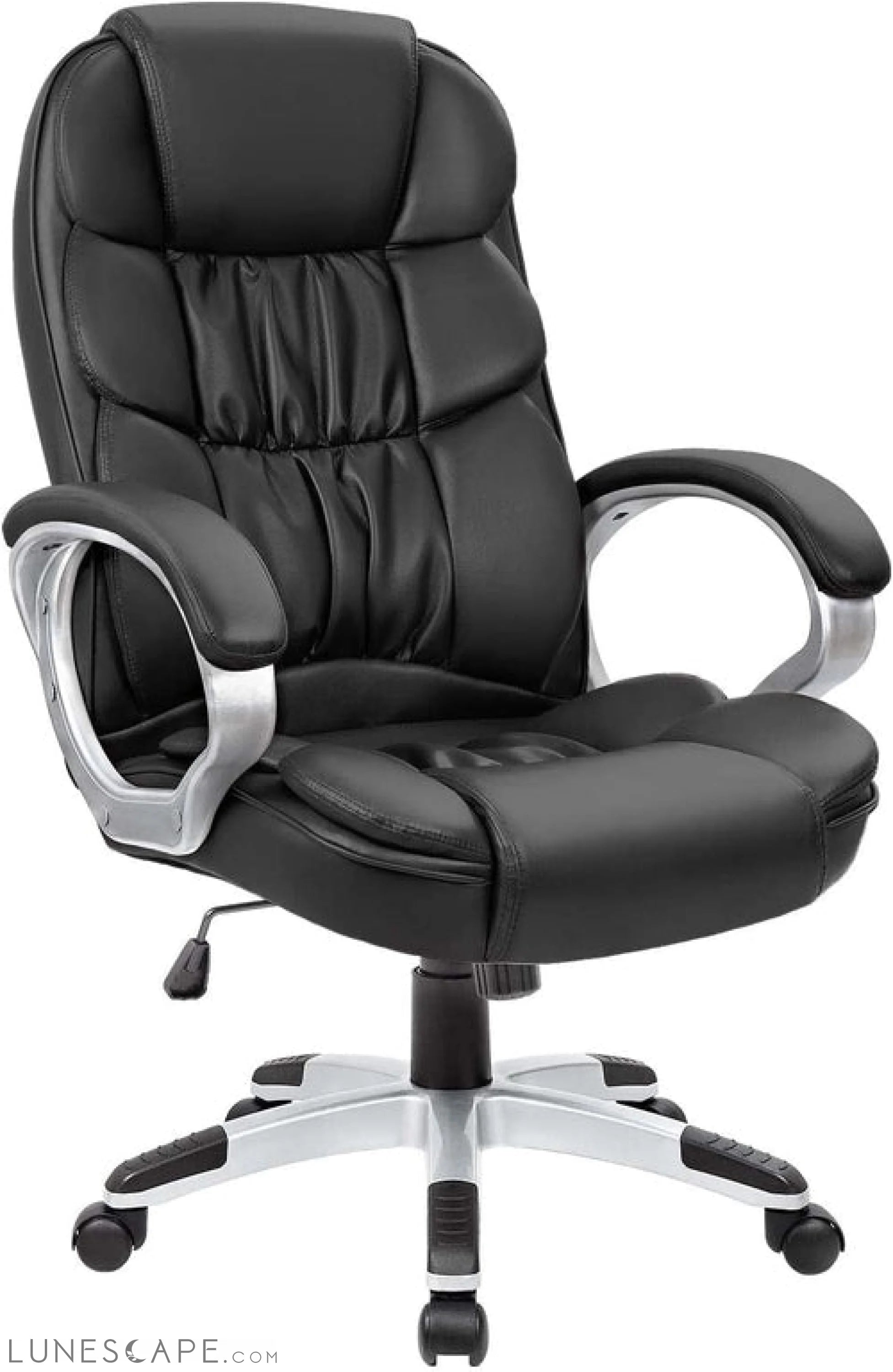 Office Chair High Back Computer Desk Chair, PU Leather Adjustable LUNESCAPE
