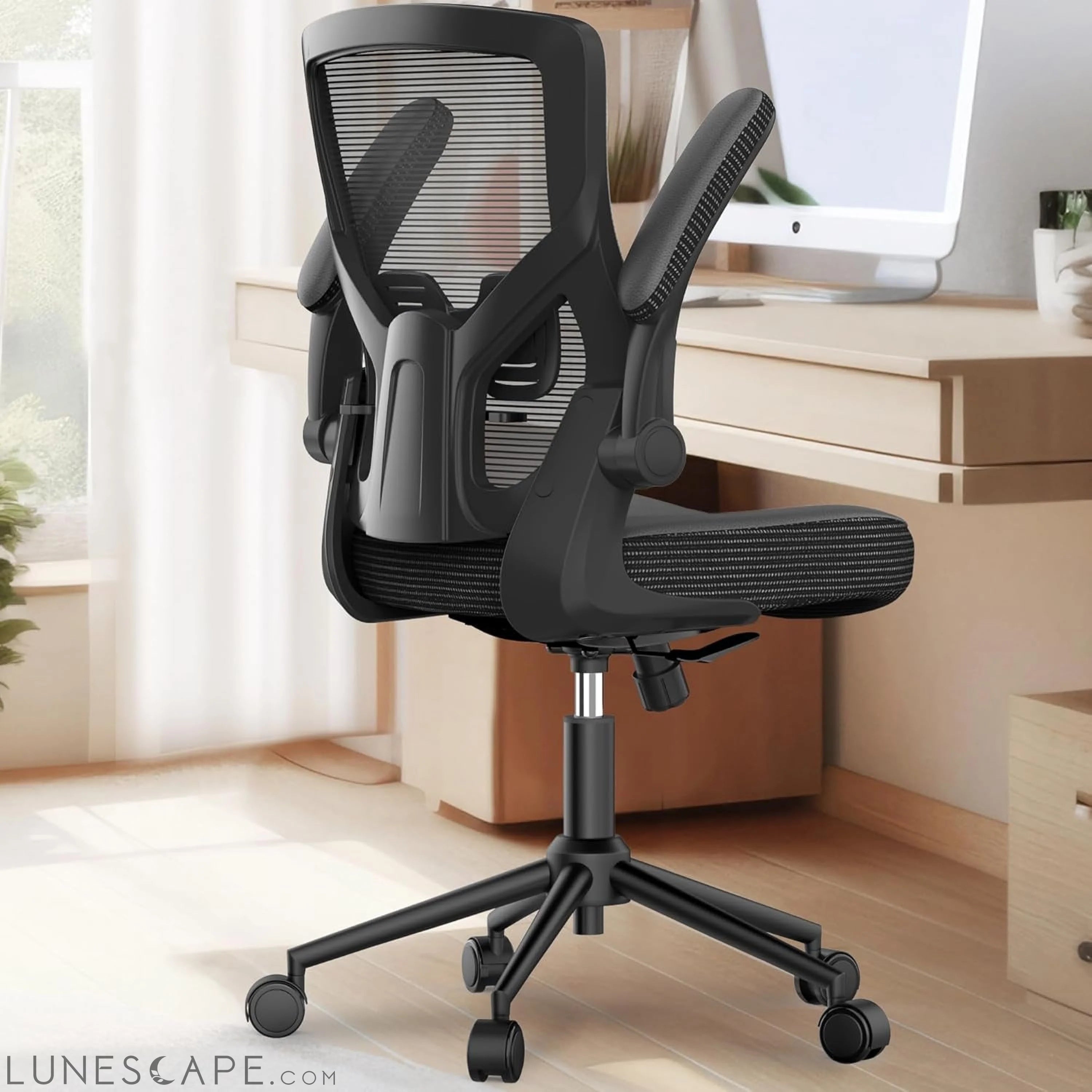 Office Chair, High Back Desk Chair Adjustable Height and Ergonomic LUNESCAPE