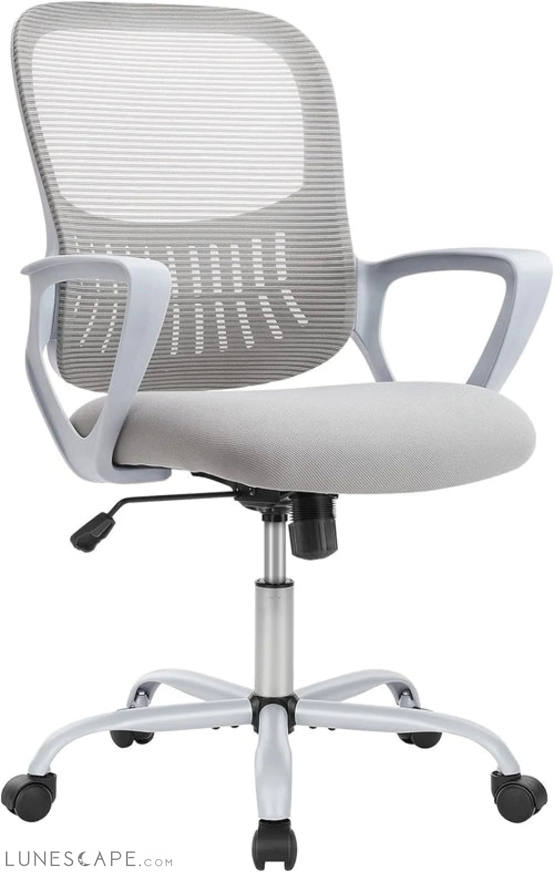 Office Chair, Mid Back Computer Ergonomic Mesh Desk with Larger Seat, LUNESCAPE