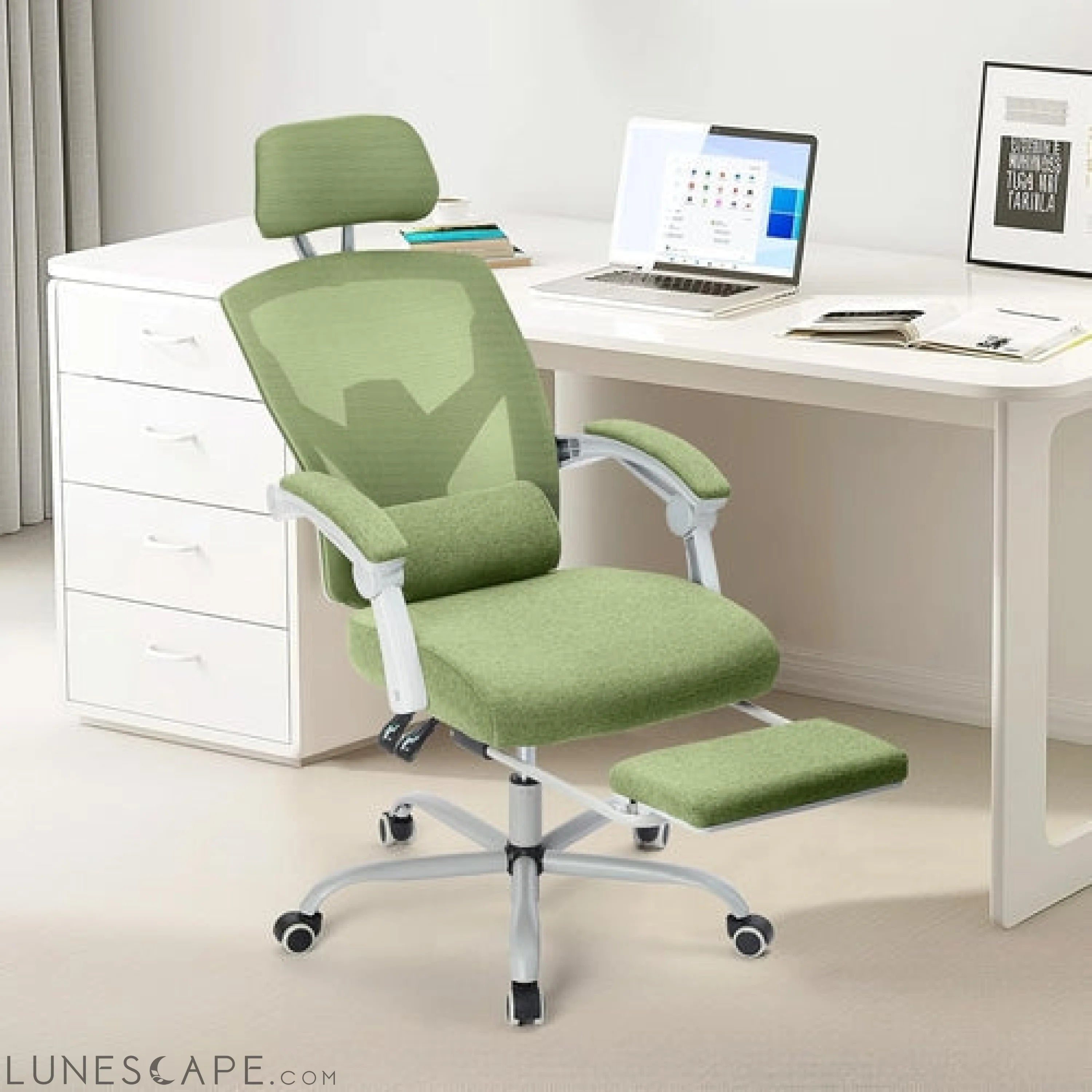 Office Computer Desk Chair, Ergonomic High-Back Mesh Rolling Work LUNESCAPE