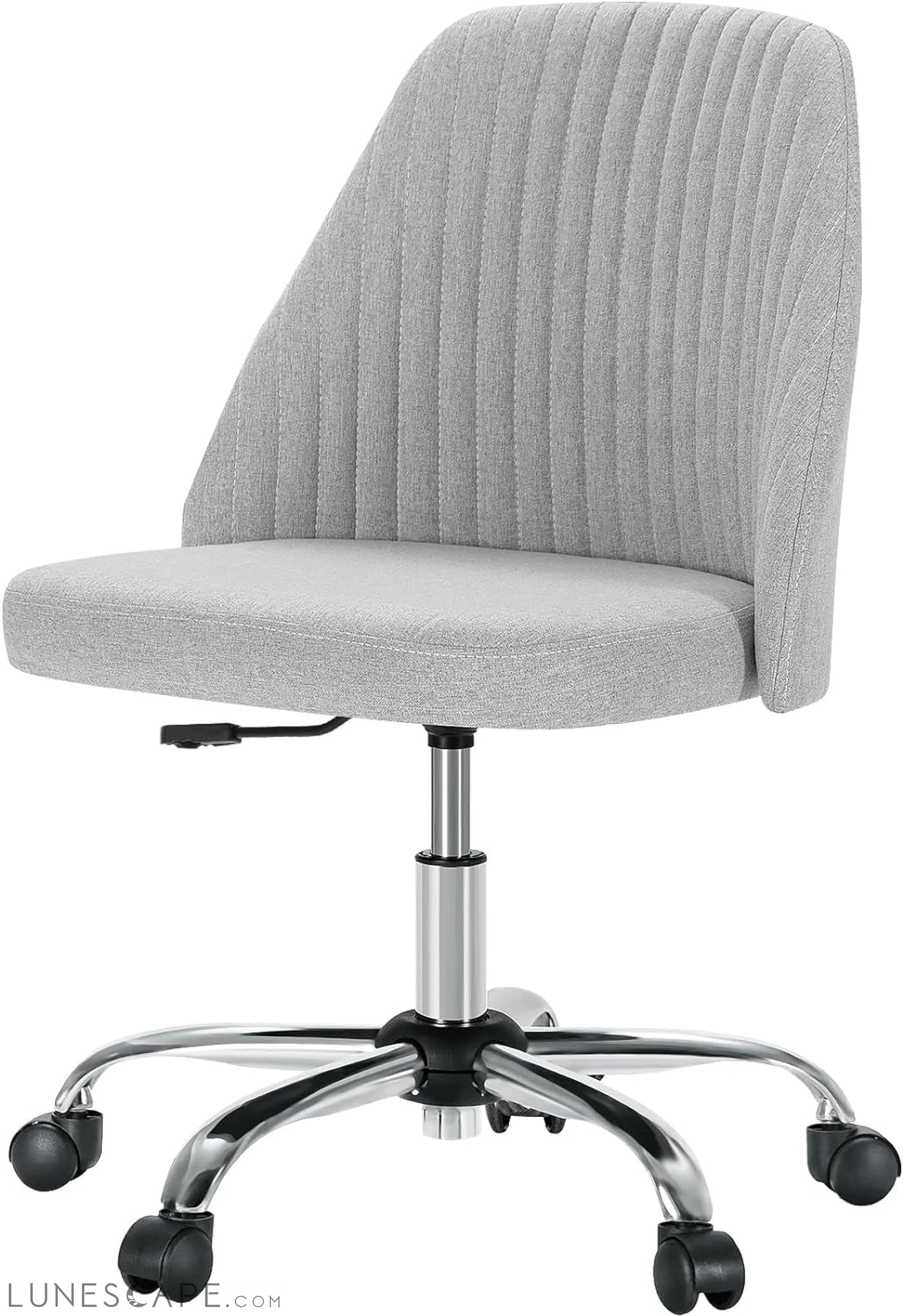 Office Desk Chair, Modern Cute Rolling Vanity Swivel Task Chairs with LUNESCAPE