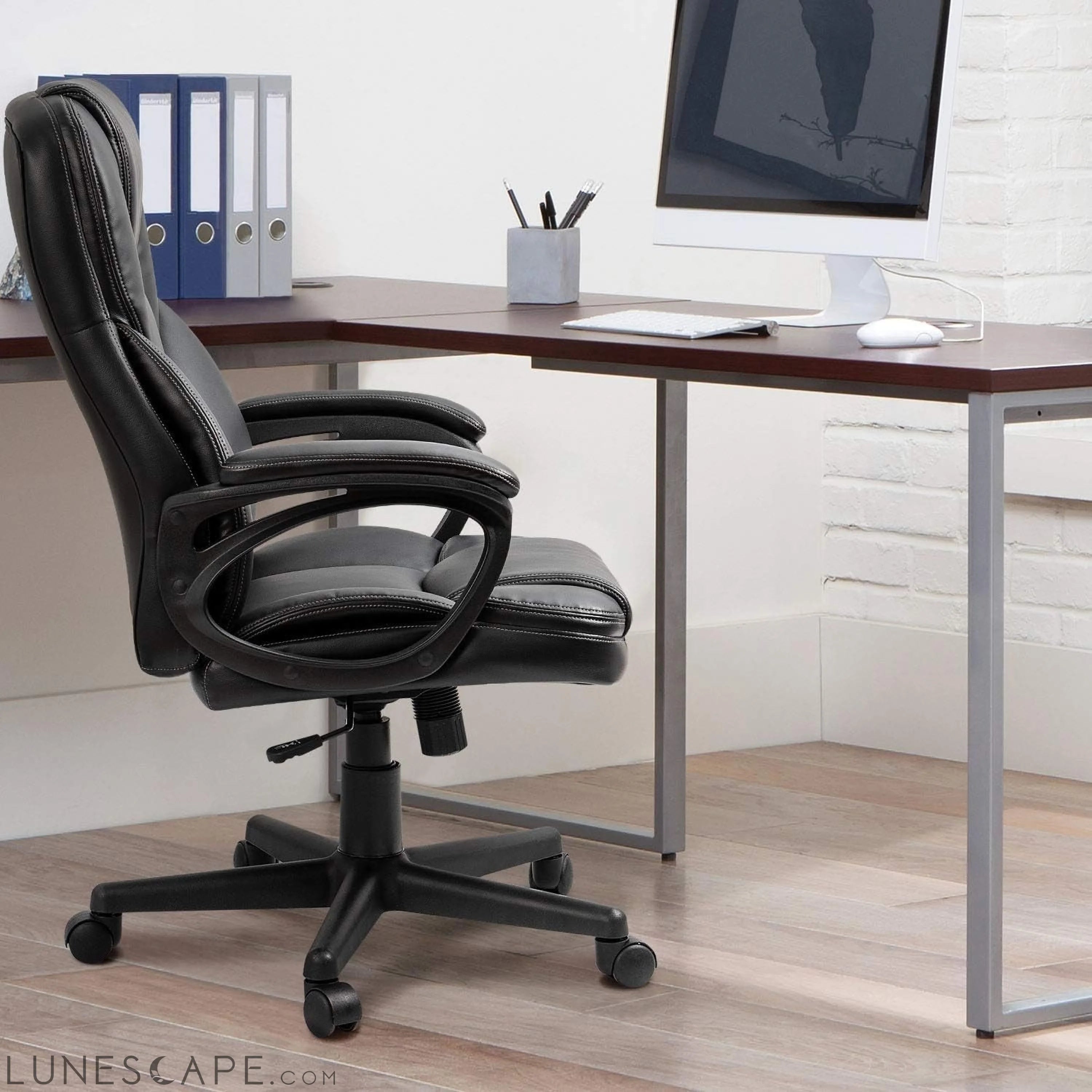 Office Executive Chair High Back Adjustable Managerial Home Desk LUNESCAPE