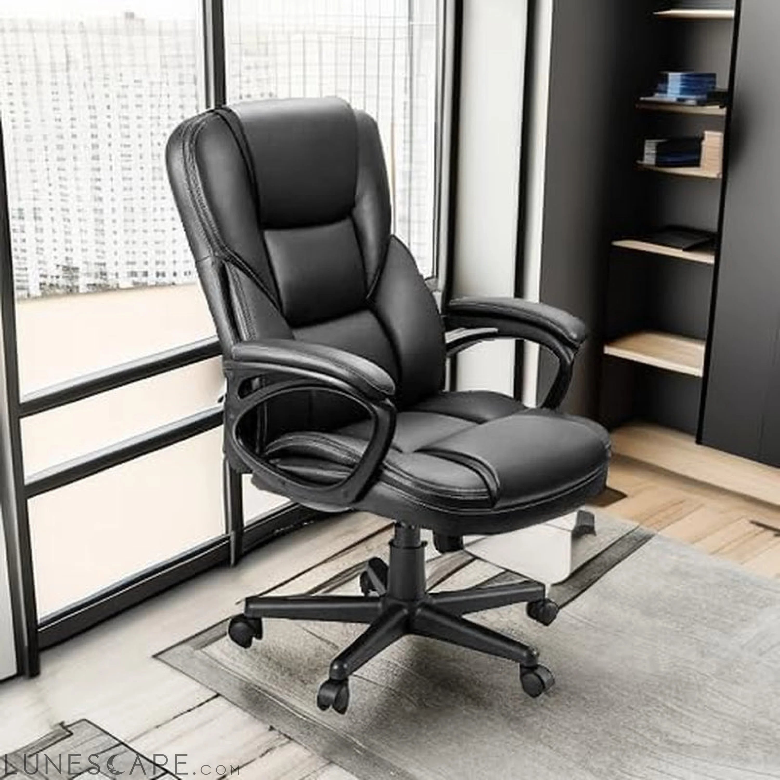 Office Executive Chair High Back Adjustable Managerial Home Desk LUNESCAPE