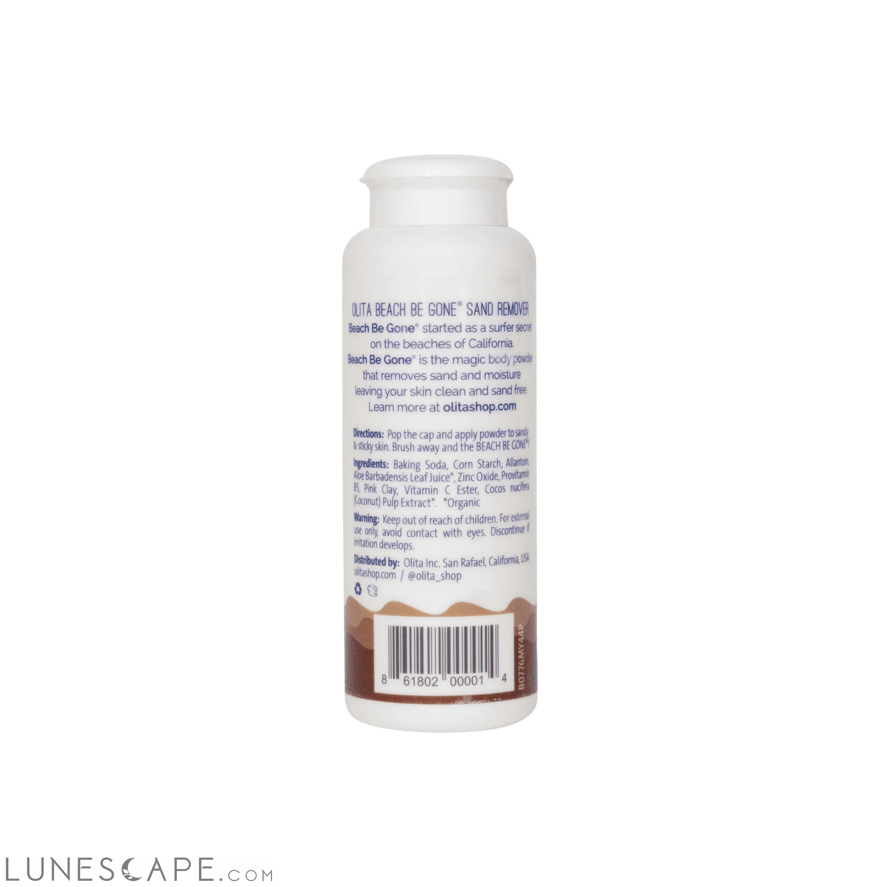 OLITA Beach Be Gone Coconut Sand Remover LUNESCAPE