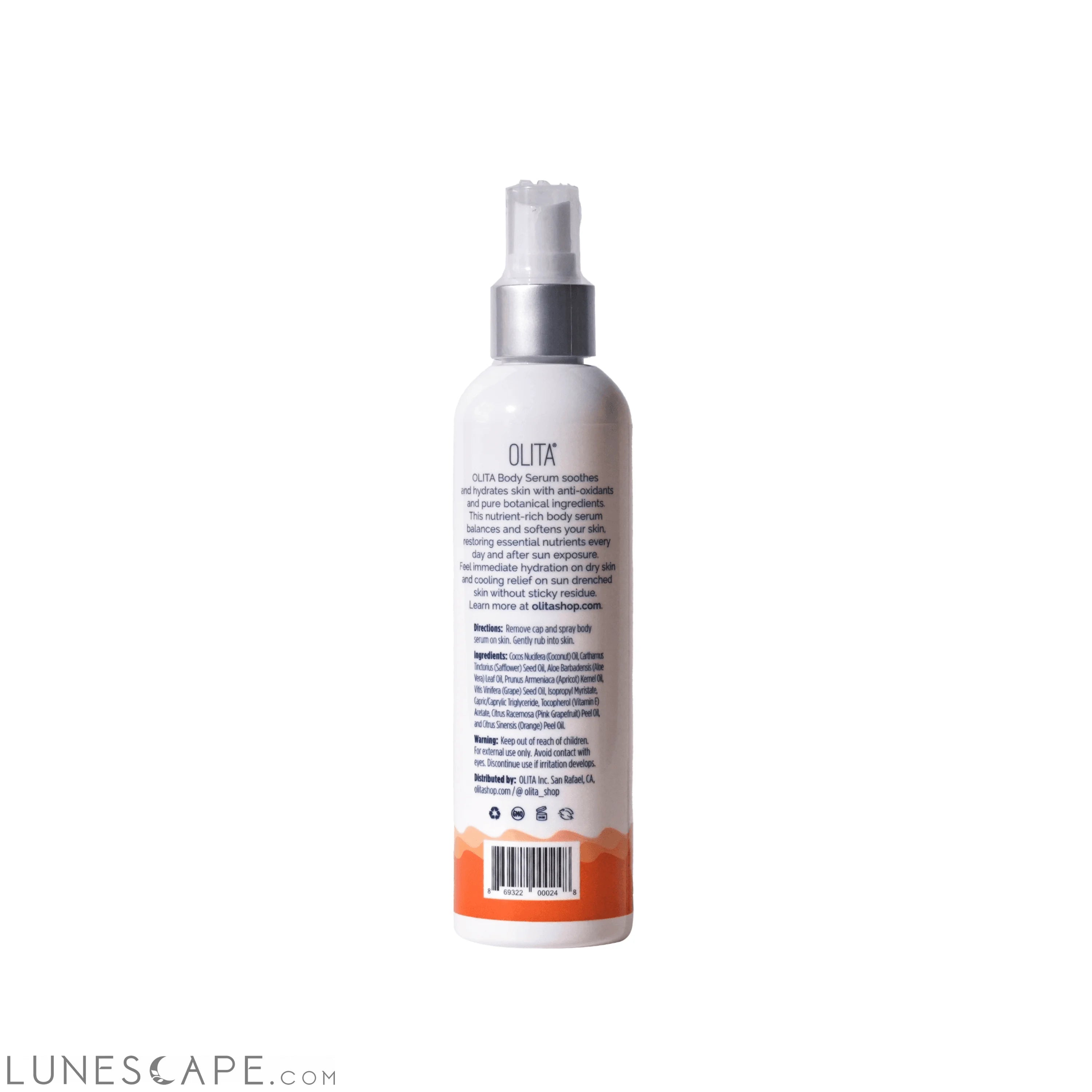 OLITA Hydrating Body Serum Soothing Citrus LUNESCAPE