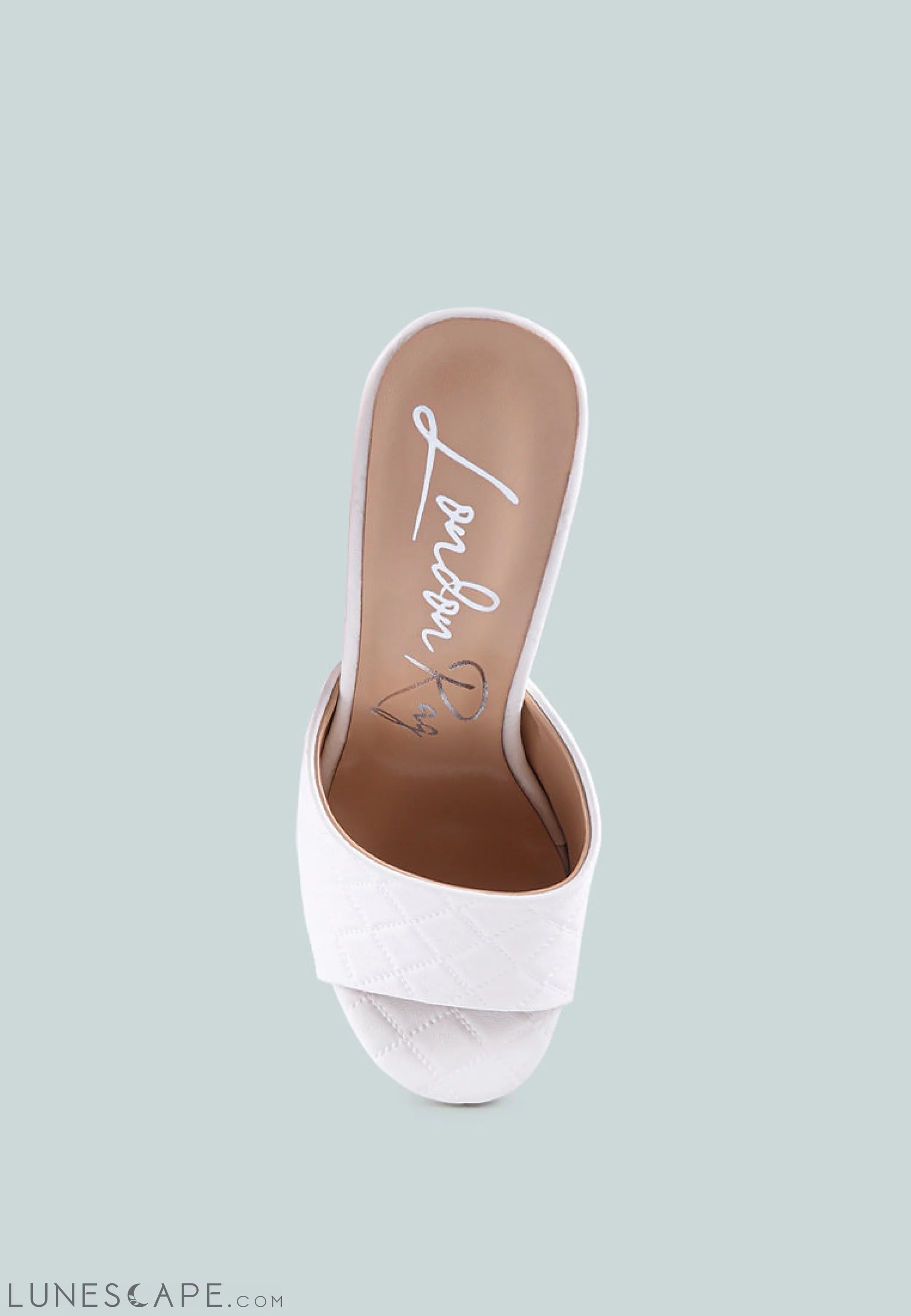 Oomph Quilted Hourglass Heel Platform Sandals LUNESCAPE