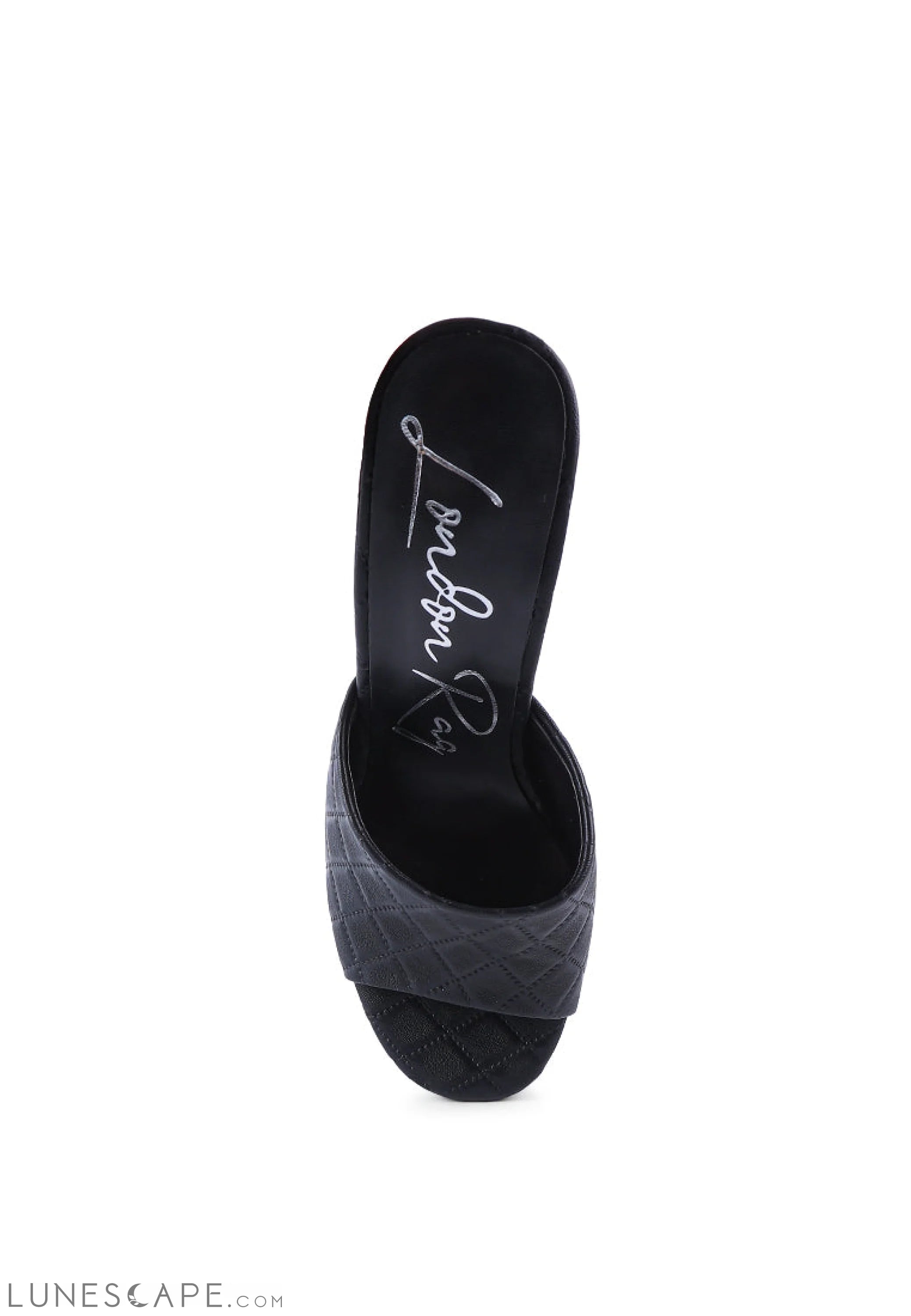 Oomph Quilted Hourglass Heel Platform Sandals LUNESCAPE