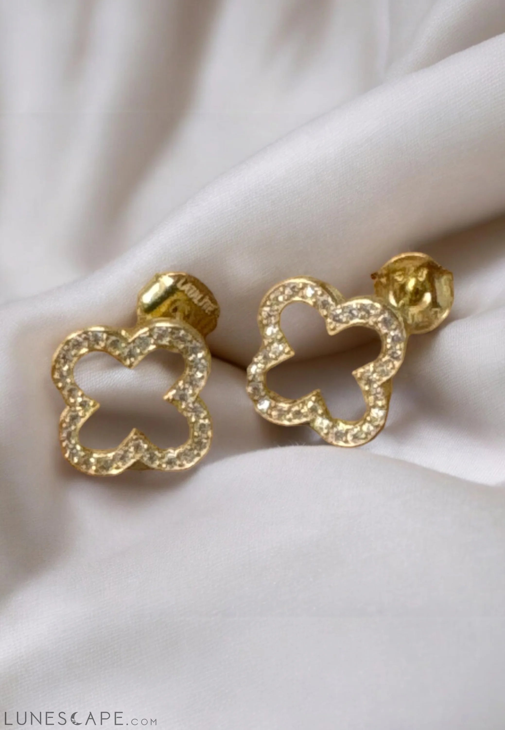 Open Clover Earrings LUNESCAPE