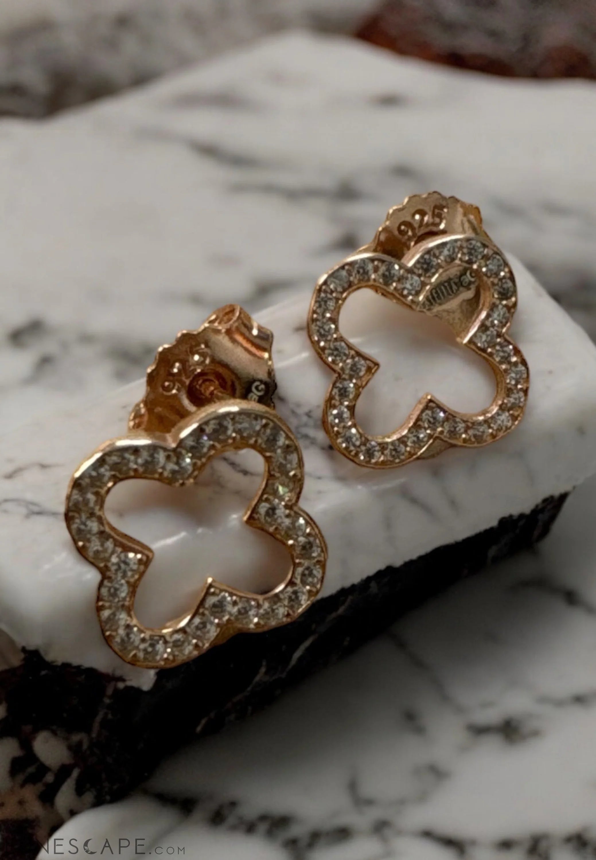 Open Clover Earrings LUNESCAPE