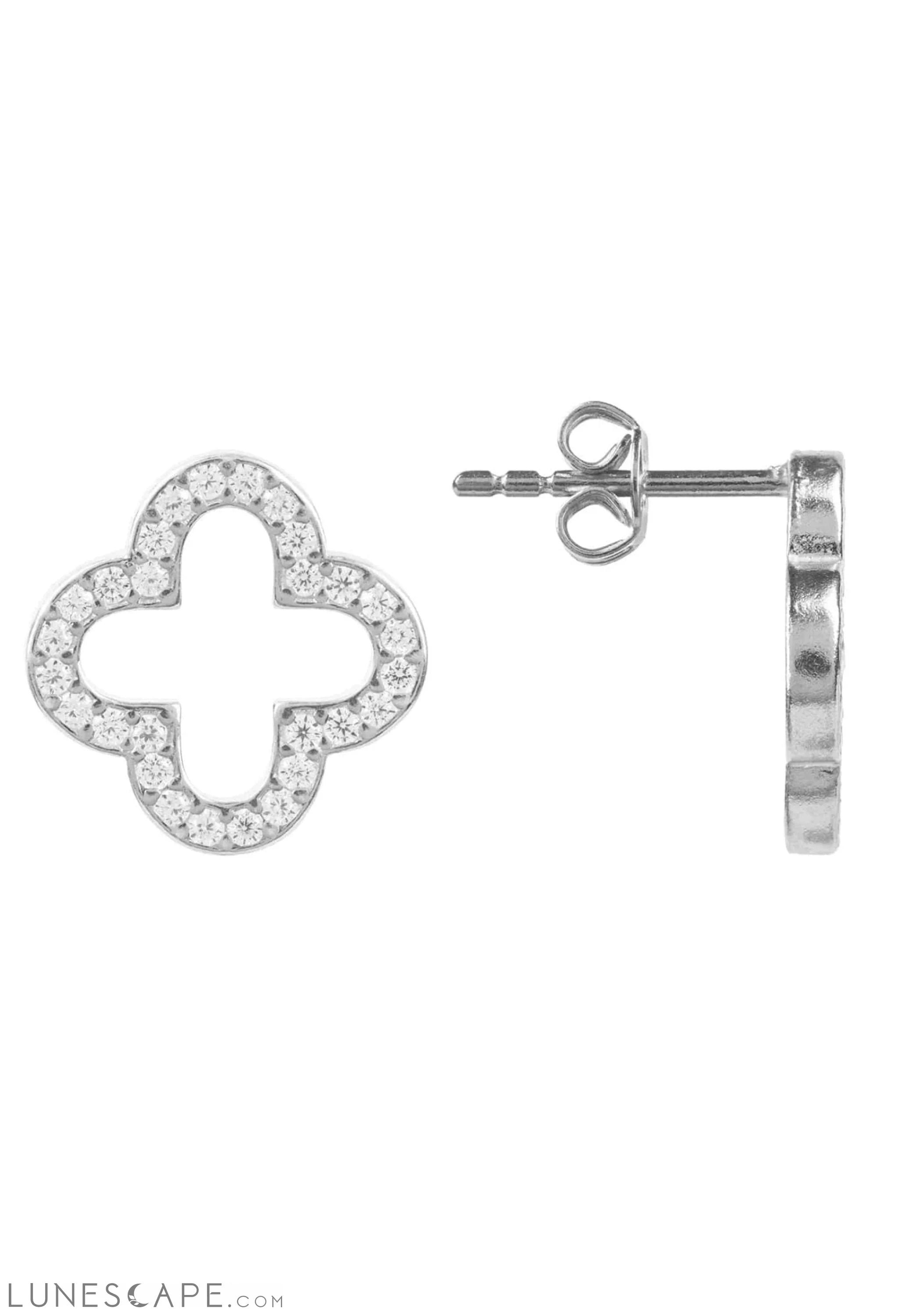 Open Clover Earrings LUNESCAPE