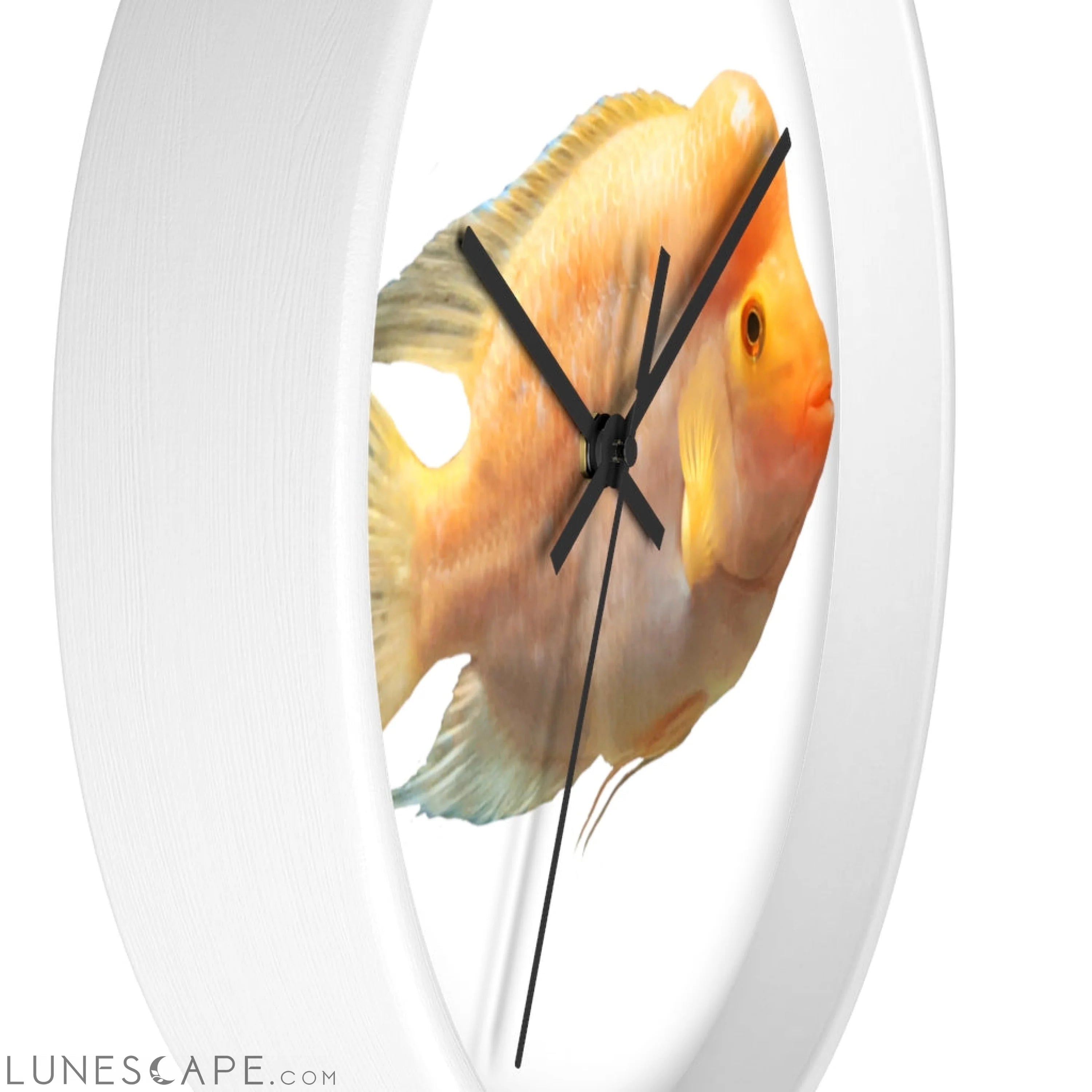 Orange Fish Wall clock LUNESCAPE