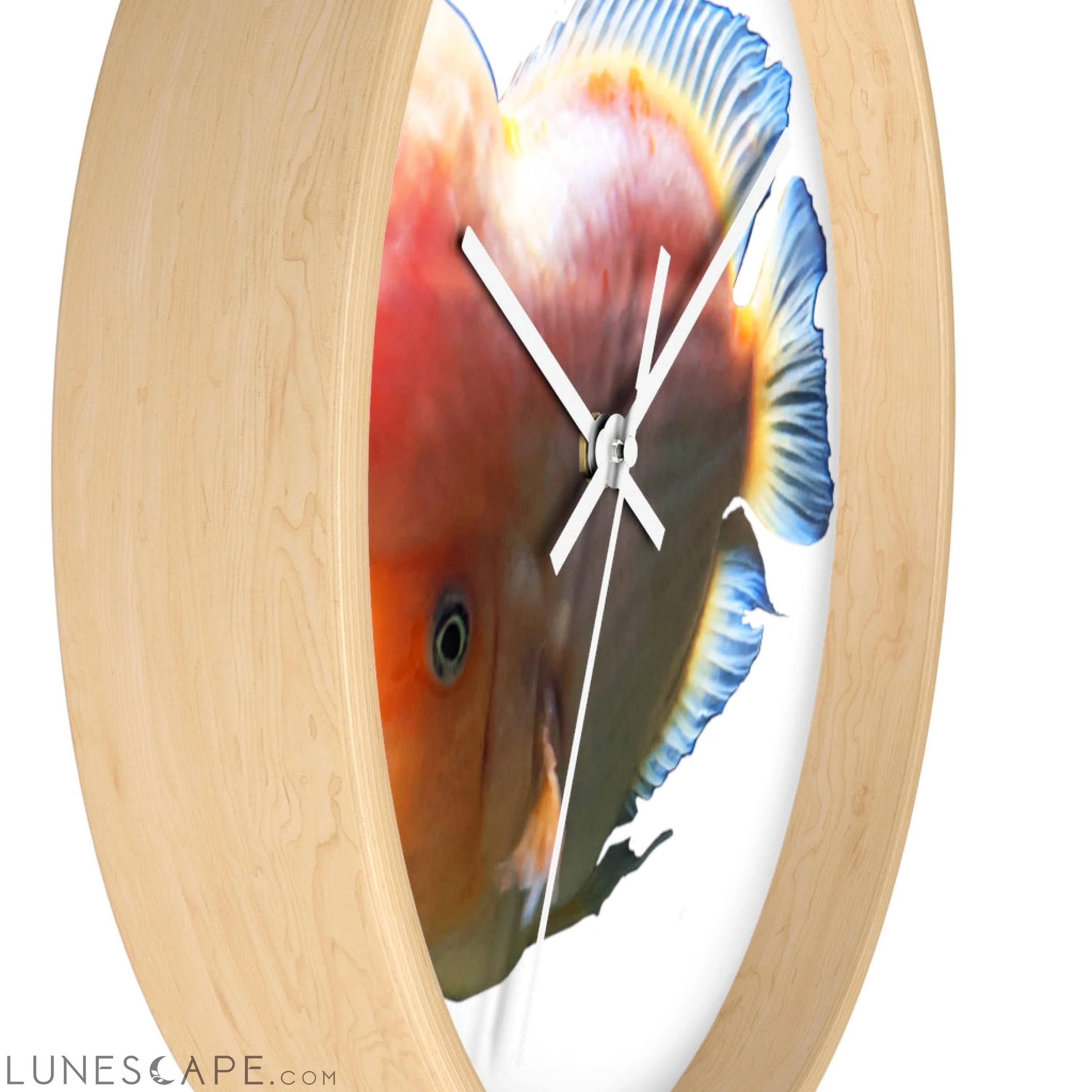 Orange Fish Wall clock LUNESCAPE
