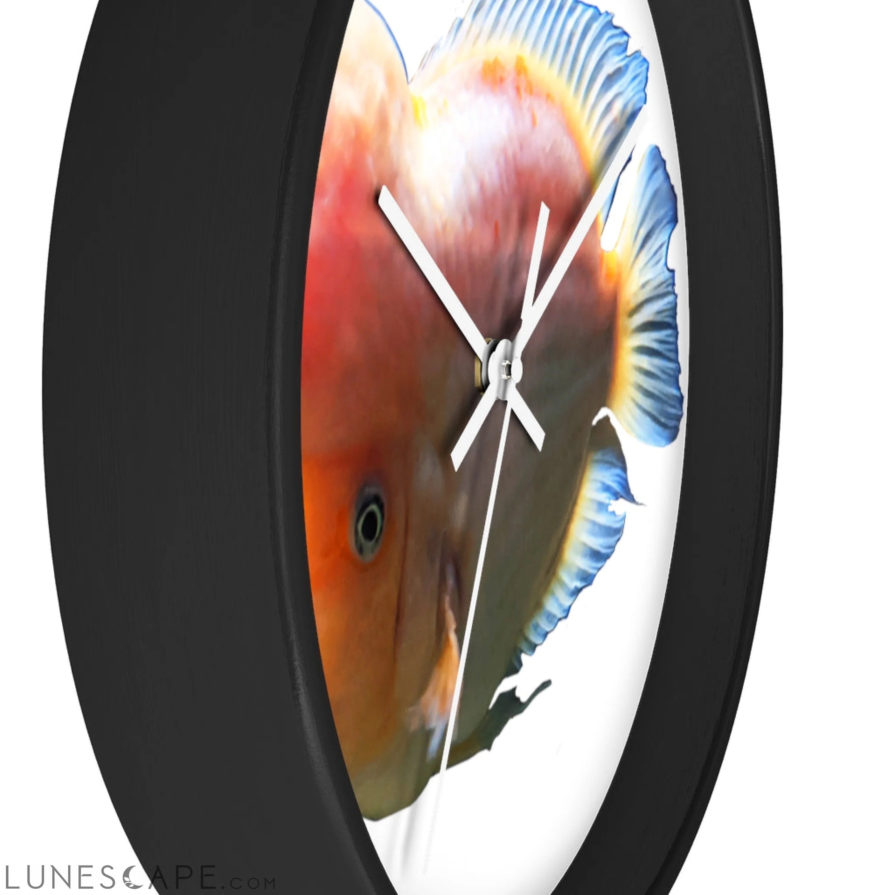 Orange Fish Wall clock LUNESCAPE