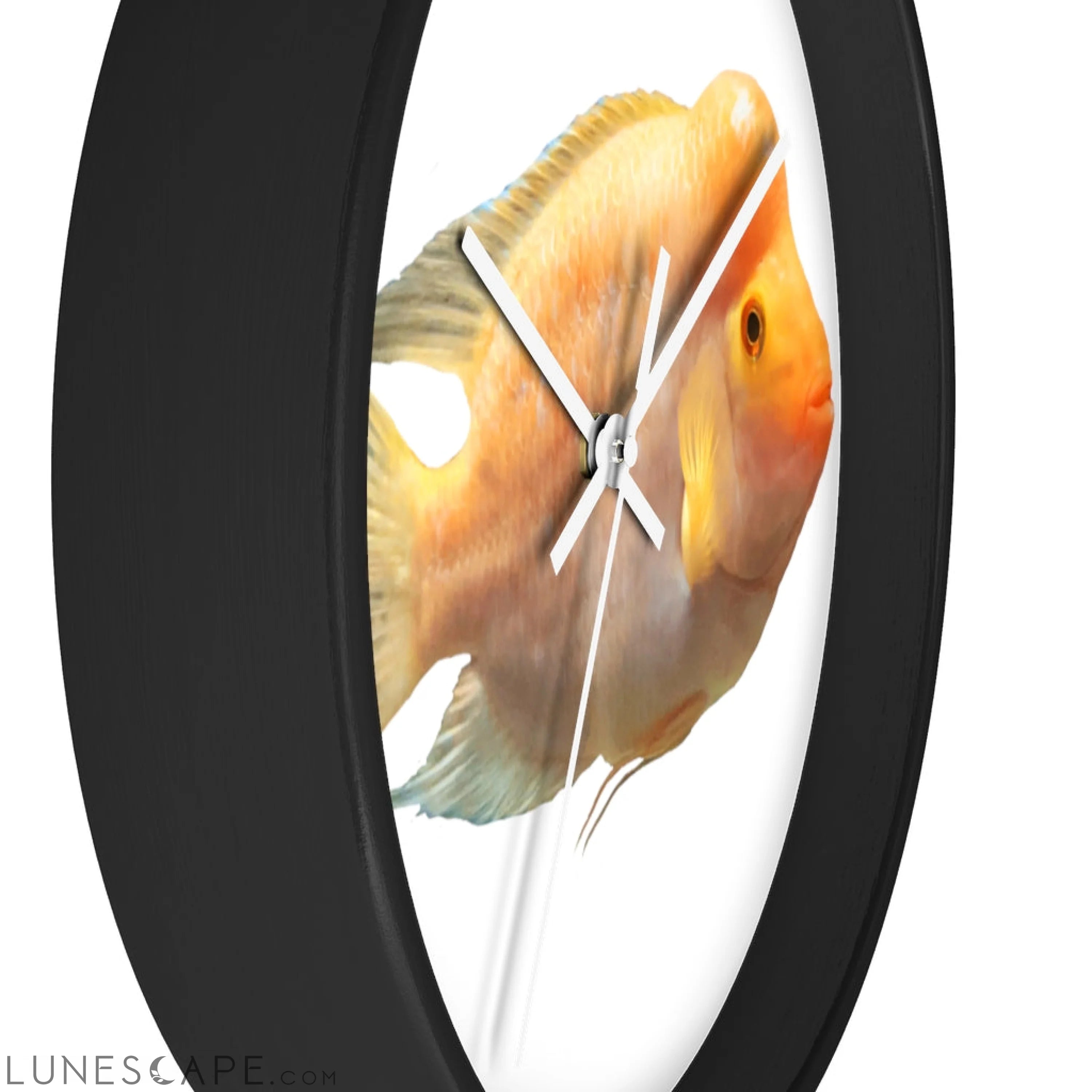 Orange Fish Wall clock LUNESCAPE