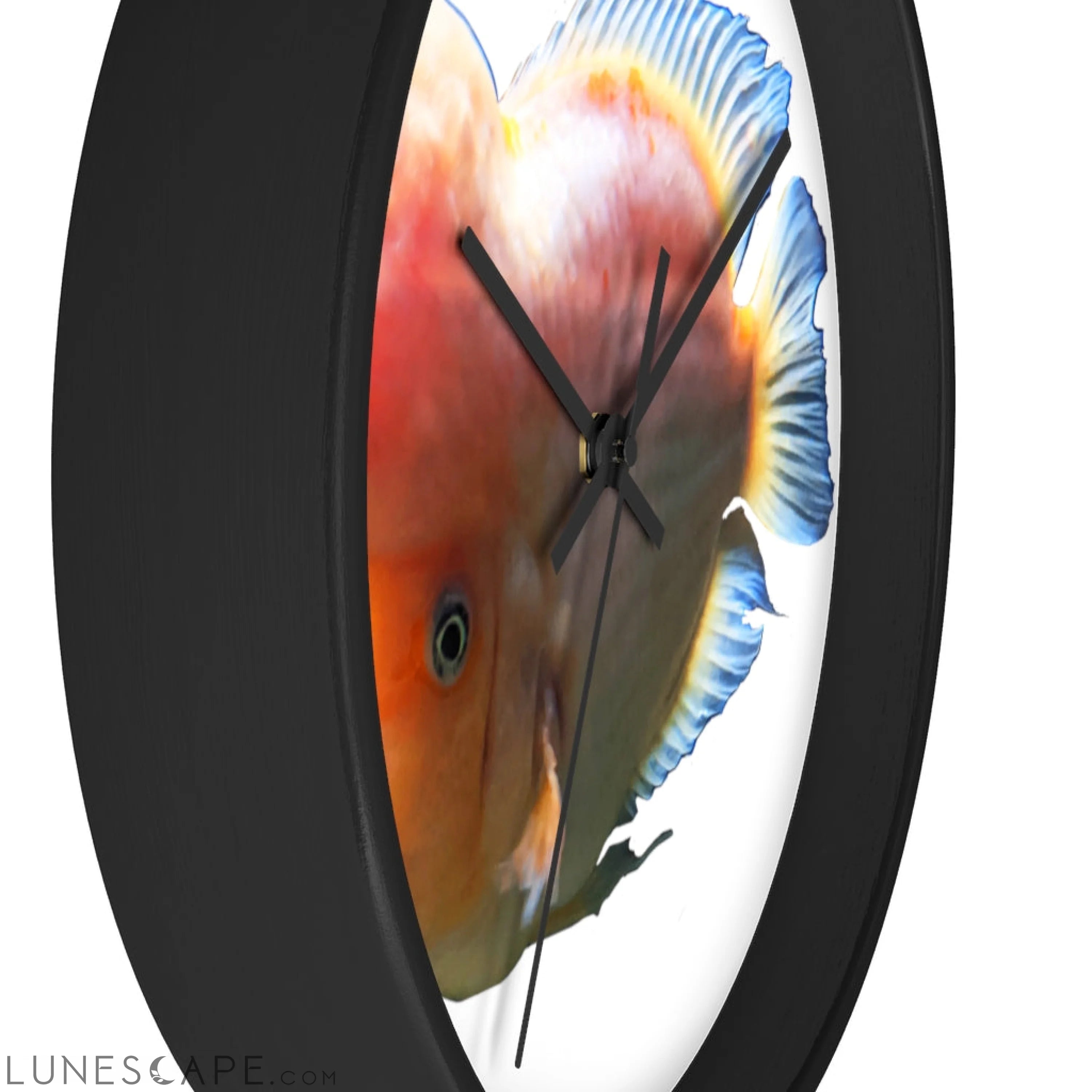 Orange Fish Wall clock LUNESCAPE